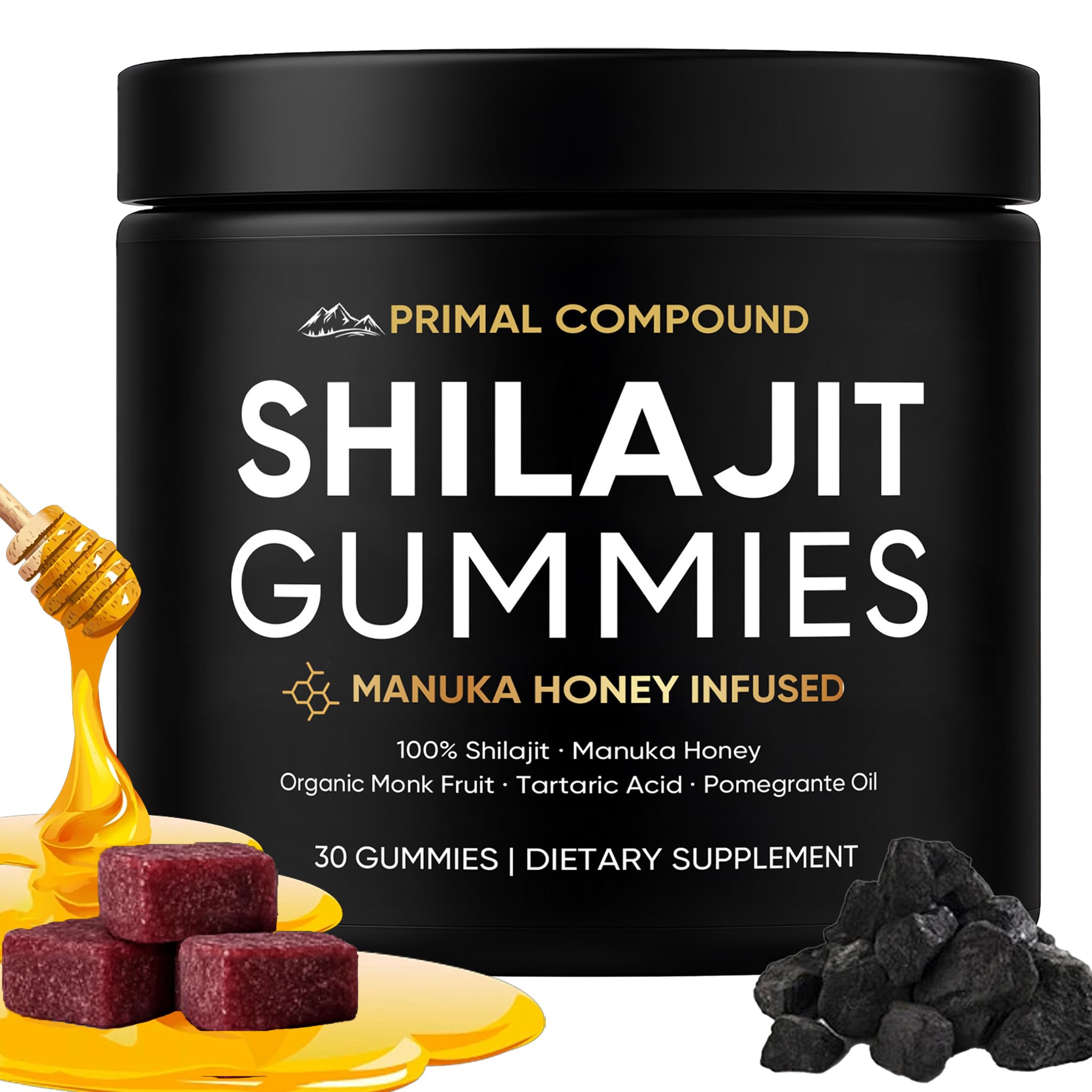 TOGOLIUN Primal Compound Shilajit Gummies for Men,with Manuka Honey, Organic Monk Fruit & Fulvic Acid, Shilajit Gummies Energy Supplements, 30 Gummies TOGOLIUN buy supplements canada