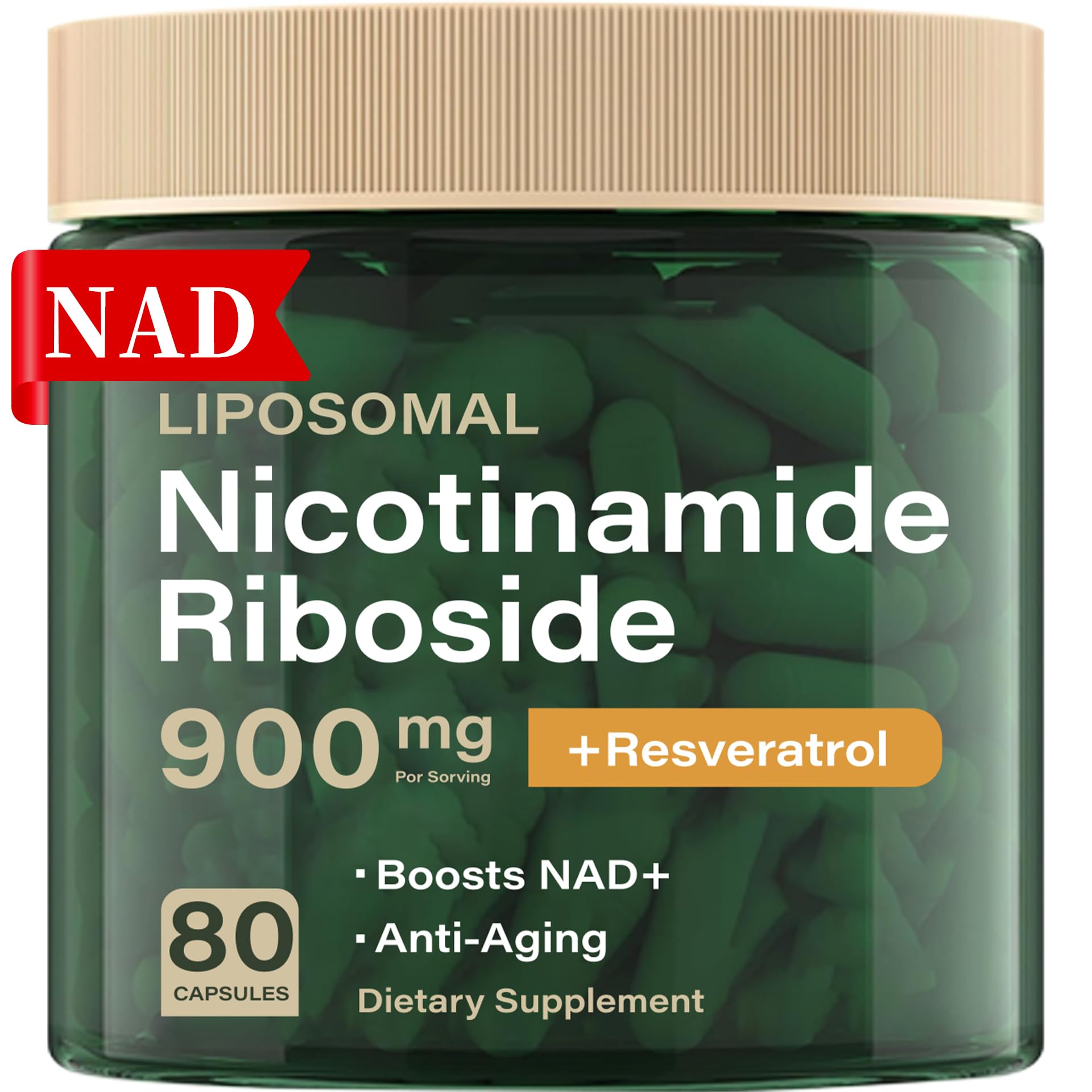 HHerbionix NAD Resveratrol Supplement Plus Extra Strength, Nicotinamide Riboside NR 900mg for Women & Men, NAD Supplement NMN Alternative– Liposomal Formula for Energy, Anti-Aging HHerbionix buy supplements canada