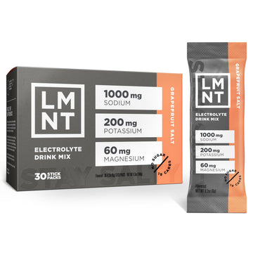 LMNT Zero Sugar Electrolytes - Grapefruit Salt | Drink Mix | 30 Count Drink LMNT buy supplements canada