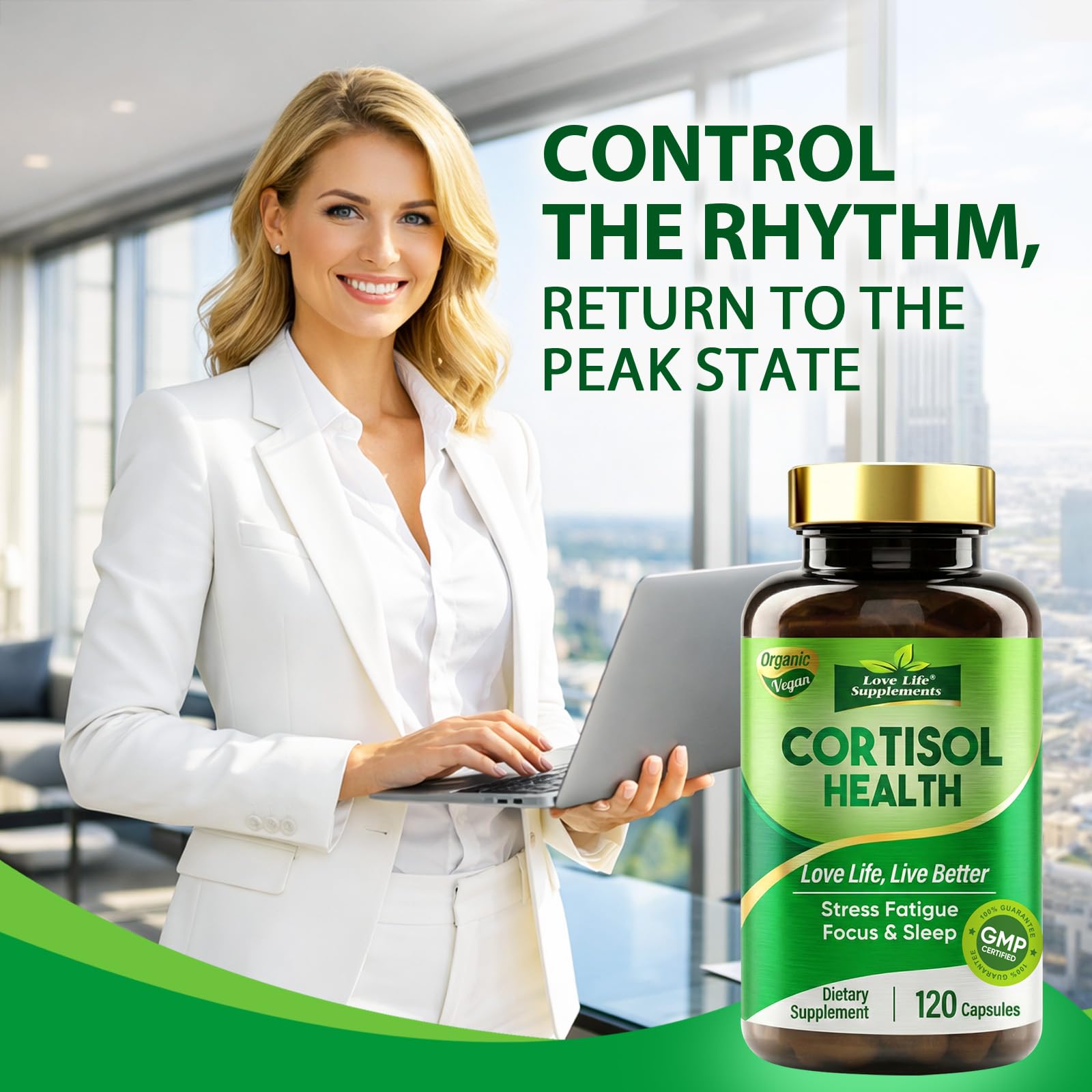 Cortisol Supplements for Women/Men, Advanced Stress & Cortisol Support with Ashwagandha & Rhodiola Rosea, Promotes Relaxation, Mood, Focus, and Restful Sleep for Men and Women, 120 Capsules Love Life Supplements buy supplements canada