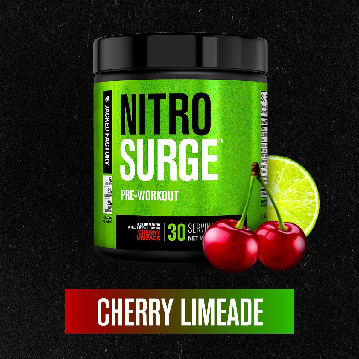 Jacked Factory NITROSURGE Pre Workout Supplement - Endless Energy, Instant Strength Gains, Clear Focus, Intense Pumps - NO Booster & Preworkout Powder with Beta Alanine Jacked Factory buy supplements canada