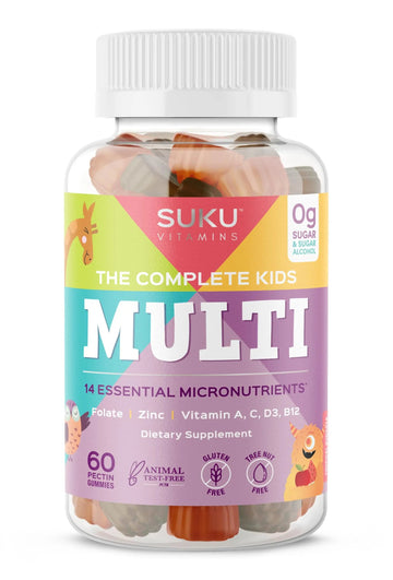 SUKU The Complete Kids Multivitamin Gummies – Vitamins A, C, D, E, B6, B12, Folate & Zinc – Immune Support SUKU buy supplements canada