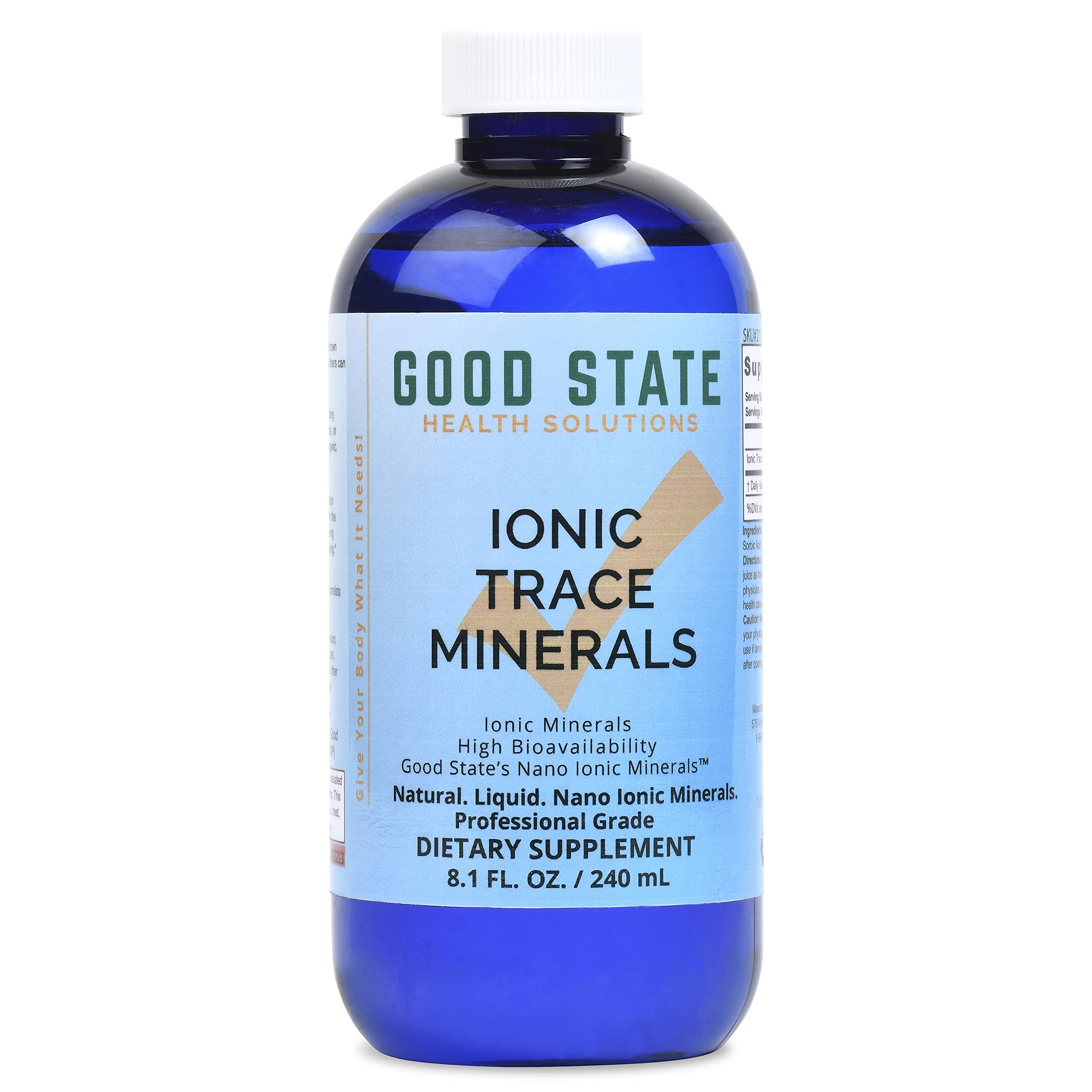 Good State Liquid Ionic Trace Minerals (96 servings at 125 mg - 8 fl oz) Good State buy supplements canada