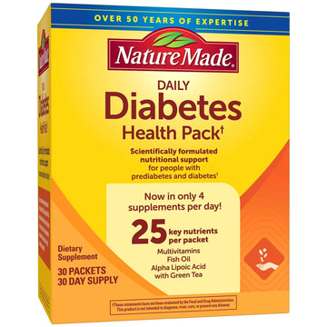 Nature Made Diabetes Health Pack, Daily Dietary Supplements for Nutritional Support, 30 Packets, 30 Day Supply Nature Made buy supplements canada