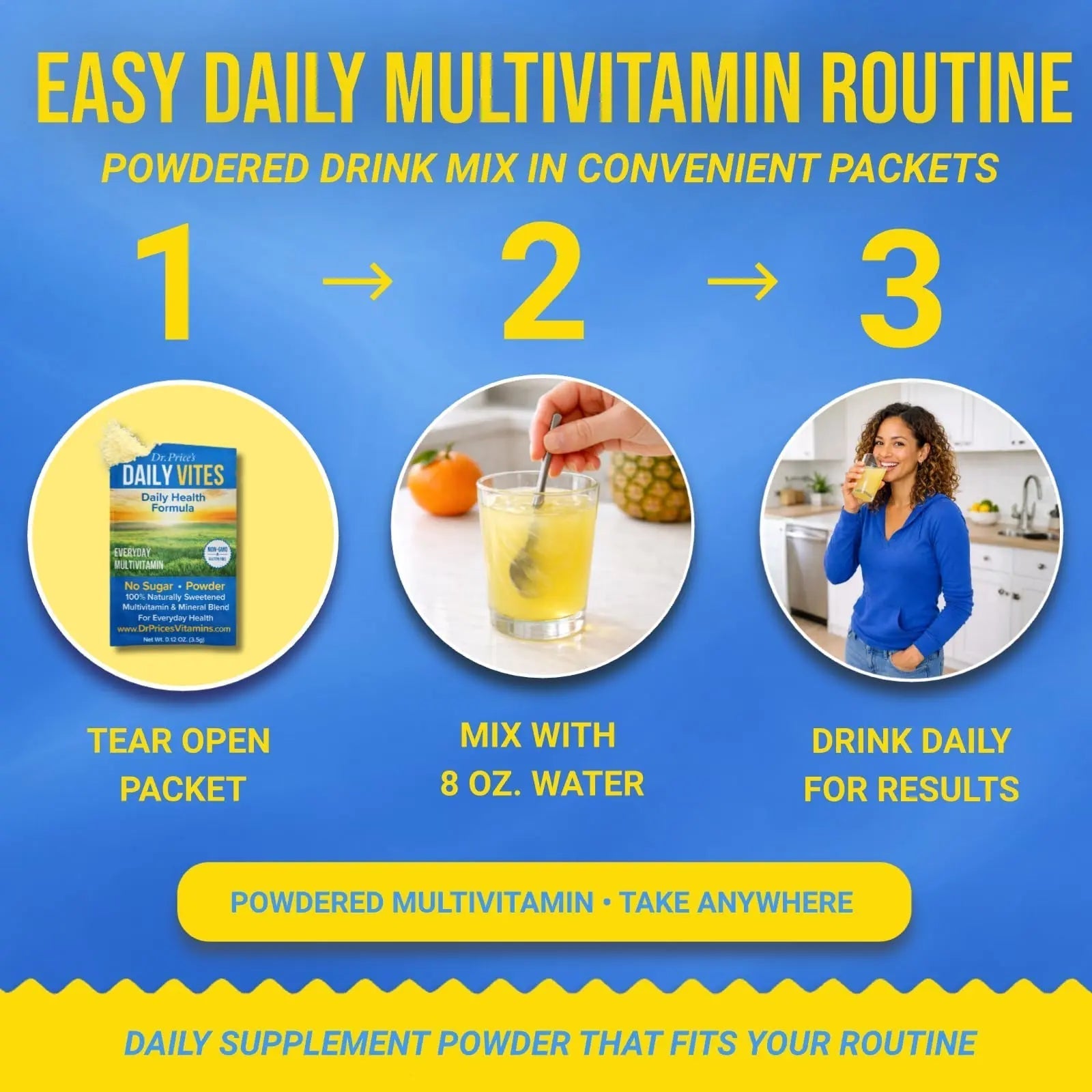 Dr. Price's Multivitamin for Women and Men | Tropical 30 Servings | Daily Supplement Powder with Vitamin C, B Complex & Minerals | Dr. Price's Vitamins buy supplements canada