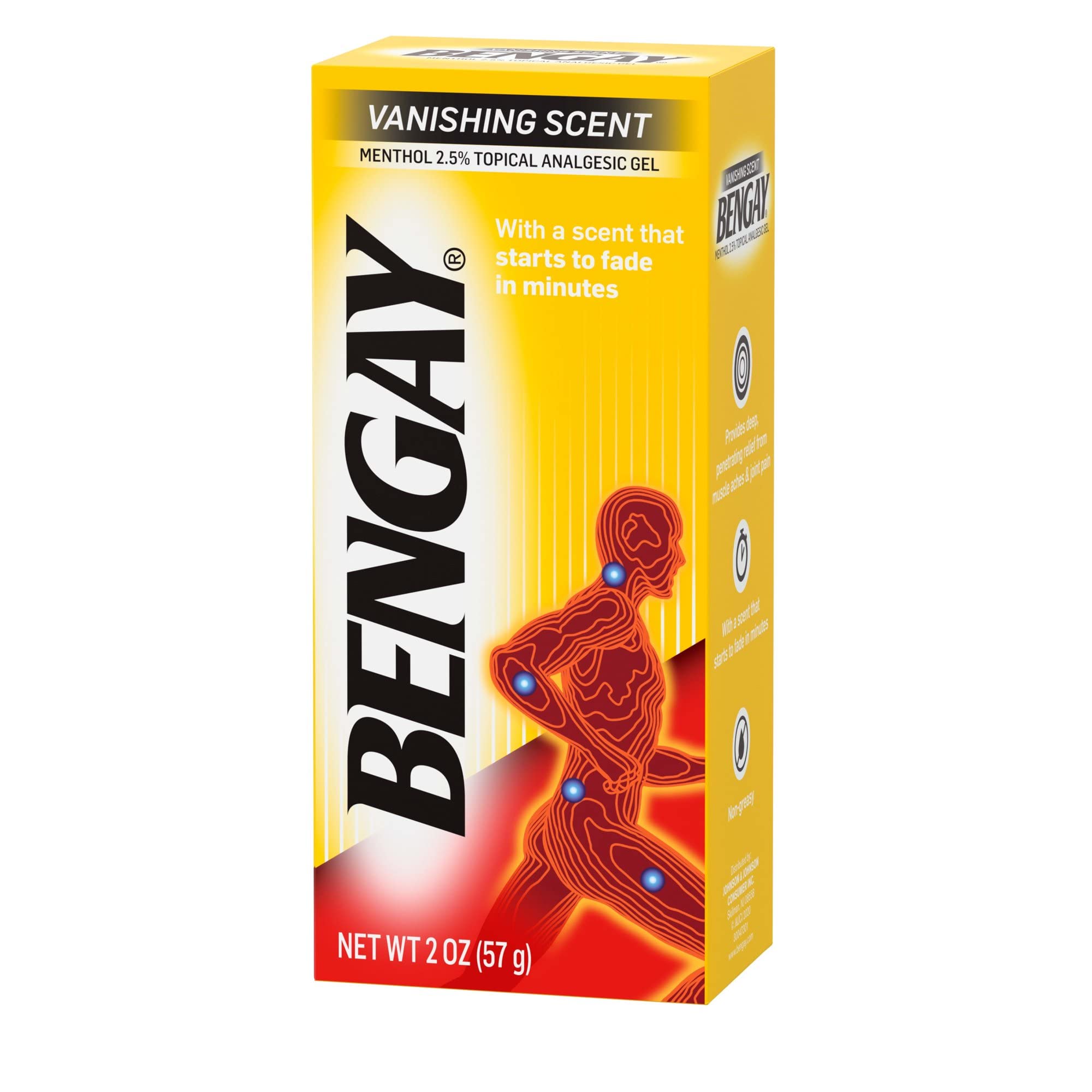 Ben Gay Vanish Scnt Size 2z Bengay Non-Greasy Vanishing Scent Pain Reliever Gel, Pack of 3 Johnson & Johnson buy supplements canada