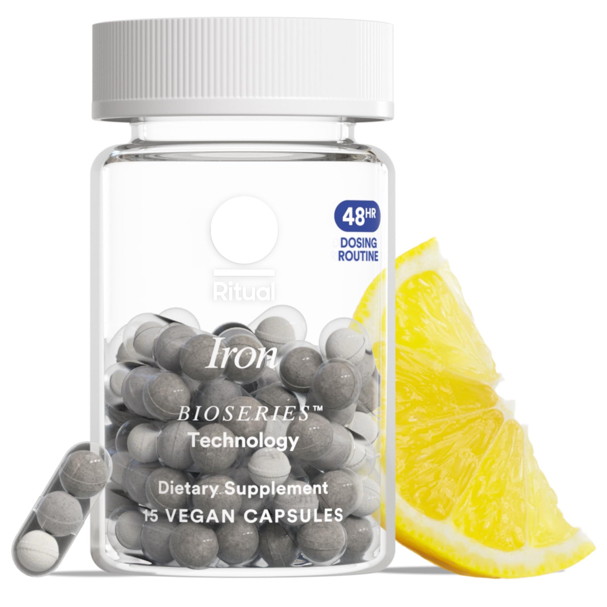 Ritual Iron Supplement to Support Low Iron Levels 60 mg | 48-hour Dosing Routine with BioSeries™ Technology plus Vitamin A and C. Designed for Optimal Absorption and Minimal GI Discomfort* 15 Servings Ritual buy supplements canada