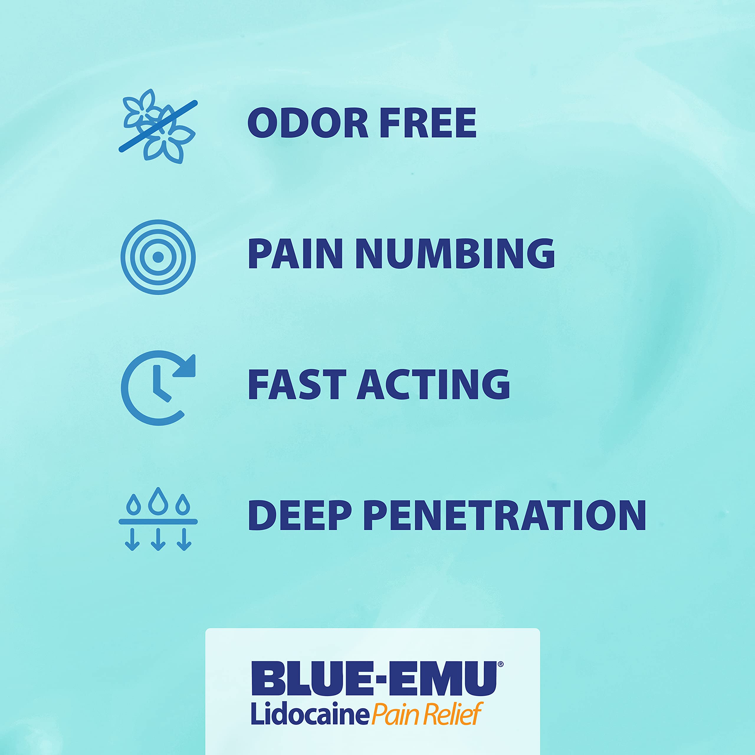BLUE-EMU Lidocaine Pain Relief Cream for Fast, Numbing Relief, 2.7 Oz, 1 Pack BLUE-EMU buy supplements canada