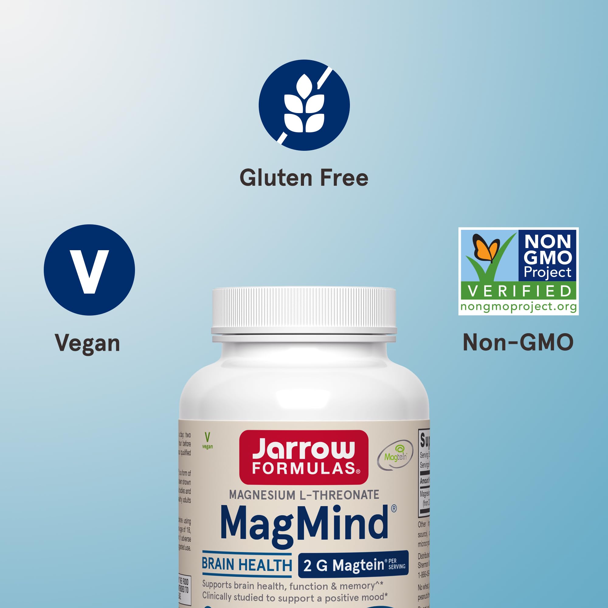 Jarrow Formulas Magnesium L-Threonate, MagMind Magtein Magnesium Supplement, Supplements for Memory Support, 90 Veggie Capsules Jarrow Formulas buy supplements canada