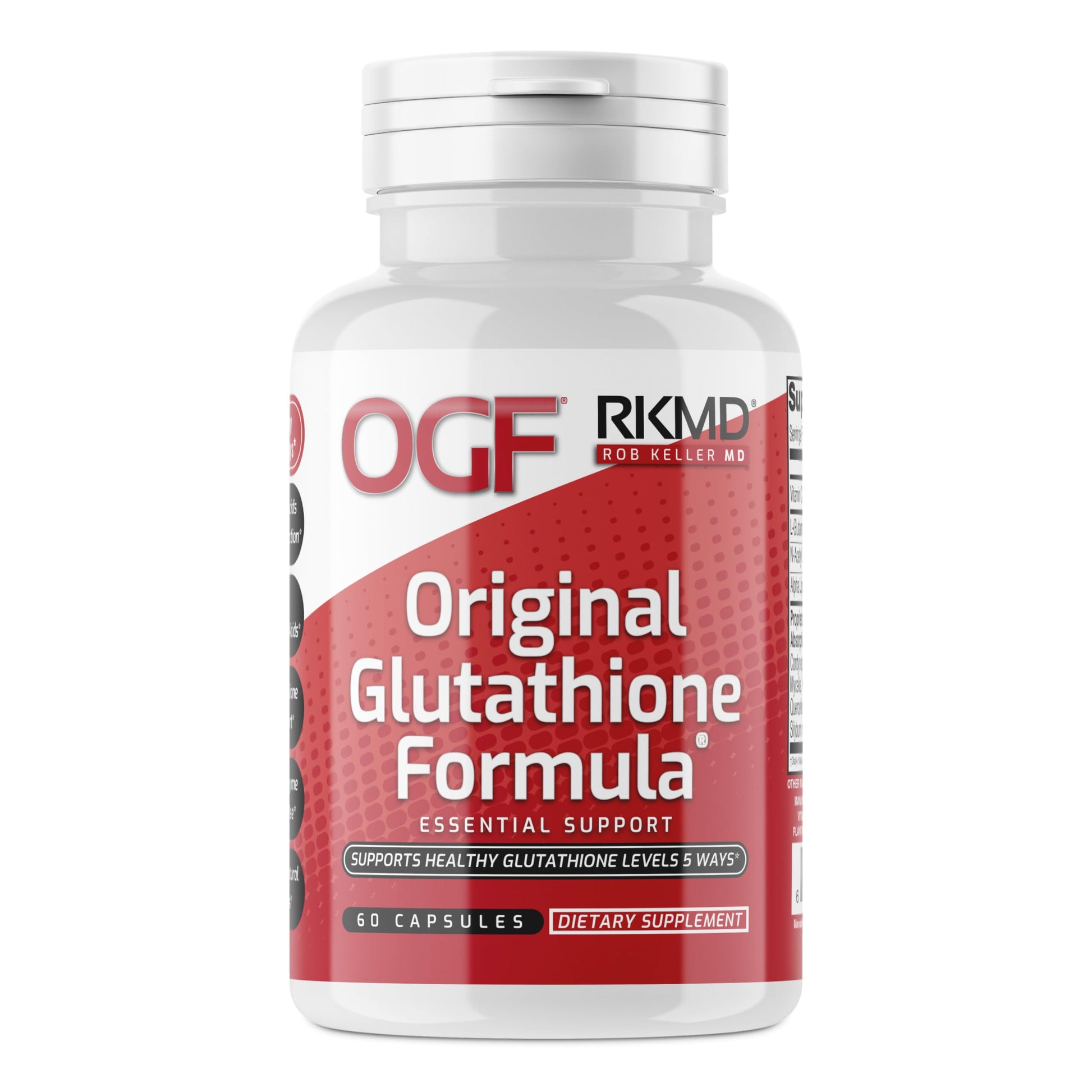 Original Glutathione Formula Essential Support, RobKellerMD, Advanced Antioxidant Formula, Helps Body Produce Glutathione Naturally for Detox, Immune Health, Mental Clarity, & Daily Wellness, 60 caps Rob Keller MD buy supplements canada