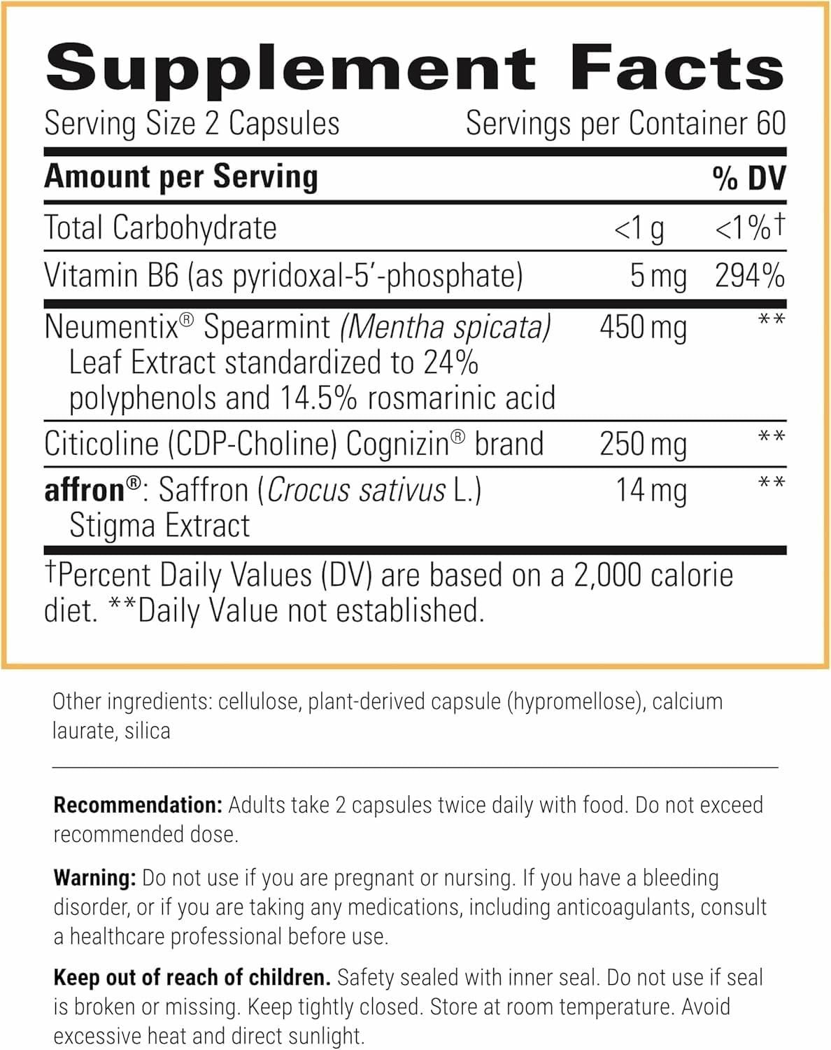 Integrative Therapeutics Neurologix - Brain Health Supplement* - Non-Stimulant Nootropic Supplement for Focus* - Memory Support* - Vegan, Gluten-Free & Dairy-Free - 120 Capsules (60 Servings) Integrative Therapeutics buy supplements canada