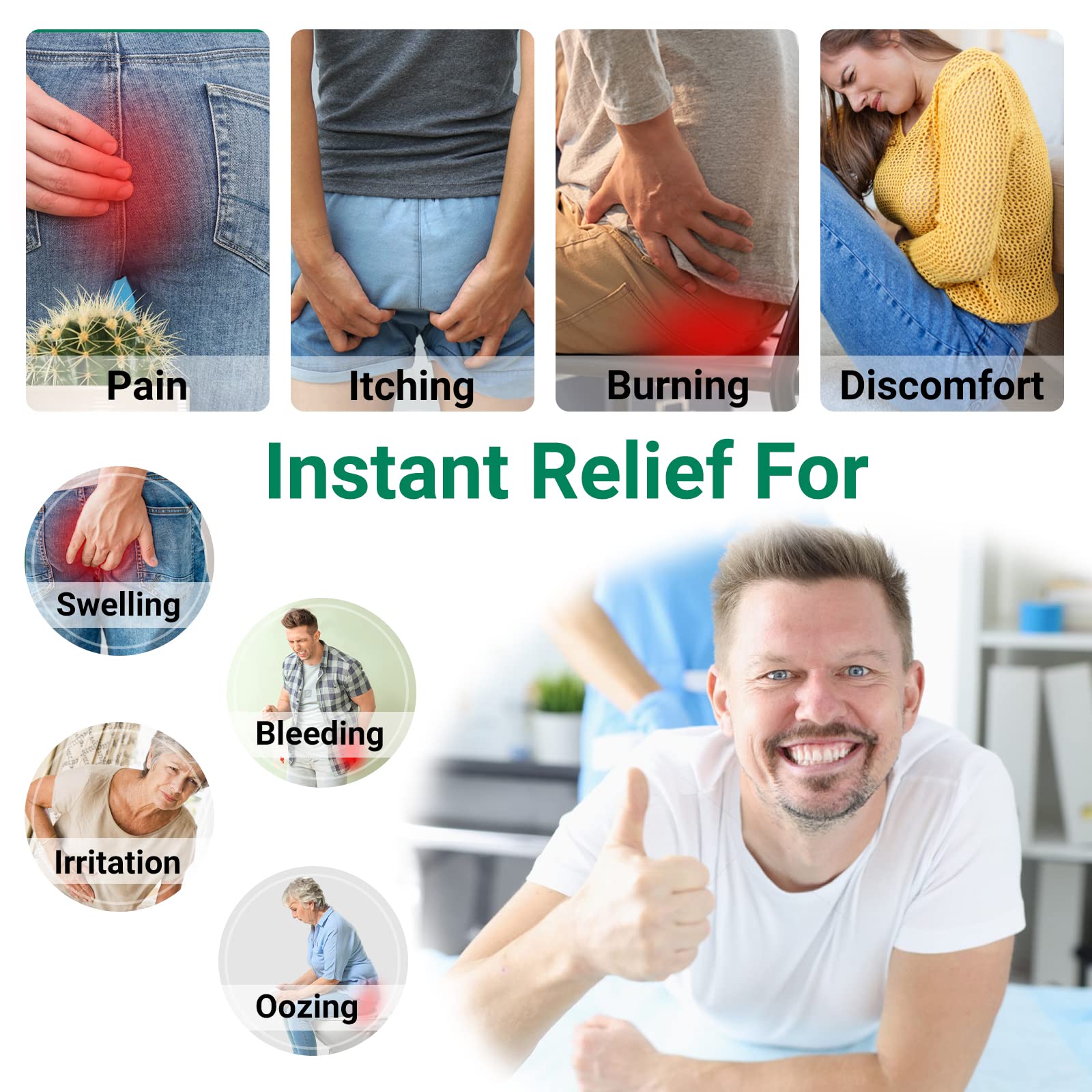 Hemorrhoid Treatment Ointment, Maximum Strength Treatment & Fast Relief for Pain, Itching, Burning, Swelling, Fissure, Bleeding, Discomfort, Long-Lasting Internal & External Hemorrhoid Cream, (2-Pack) LMNOOP buy supplements canada