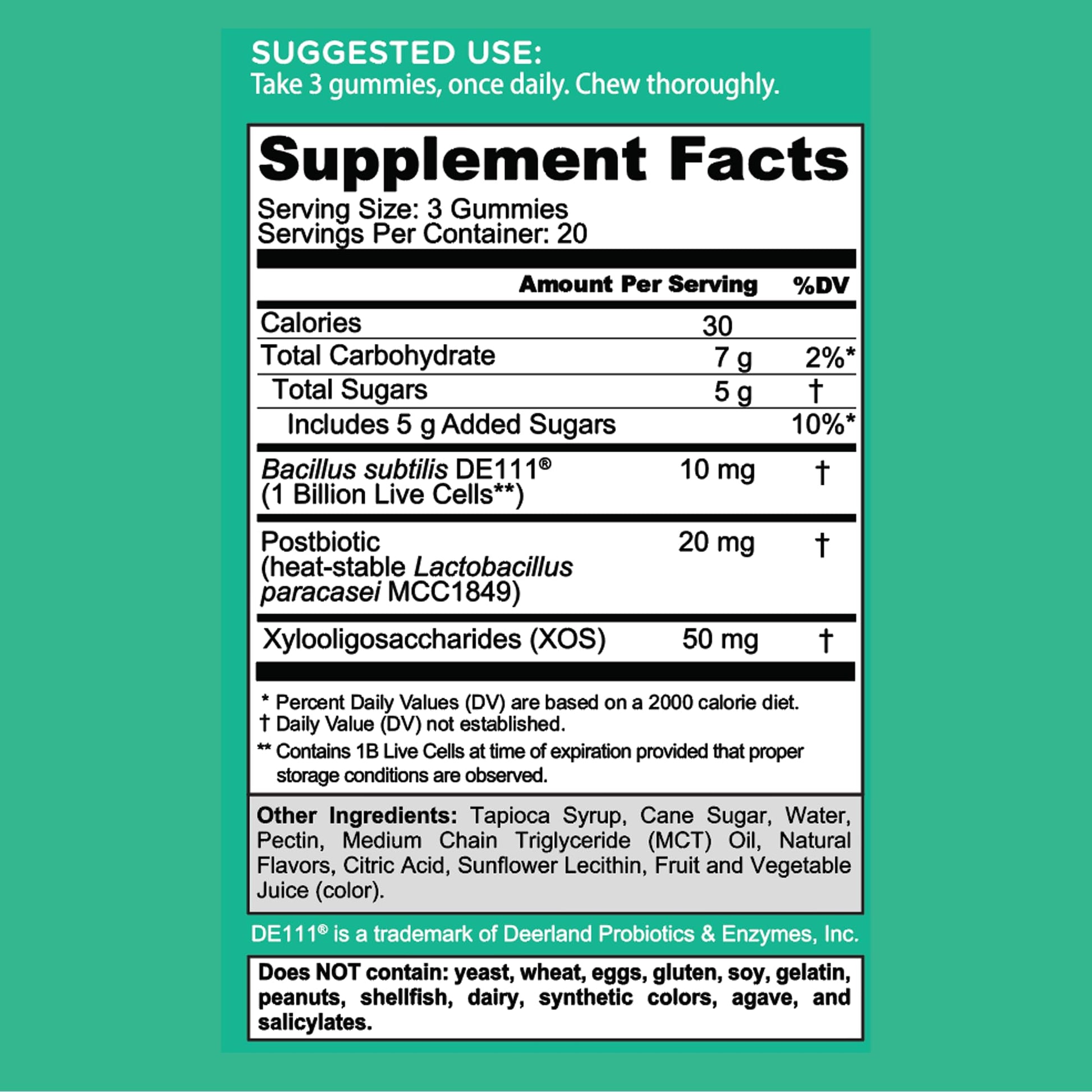 Goli Pre Pro Postbiotic Gummies - Worlds First 3-in-1 Formula with DE111 Probiotics, XOS Prebiotics, MCC1849 Postbiotics - Vegan, Non-GMO, Gluten-Free Goli buy supplements canada