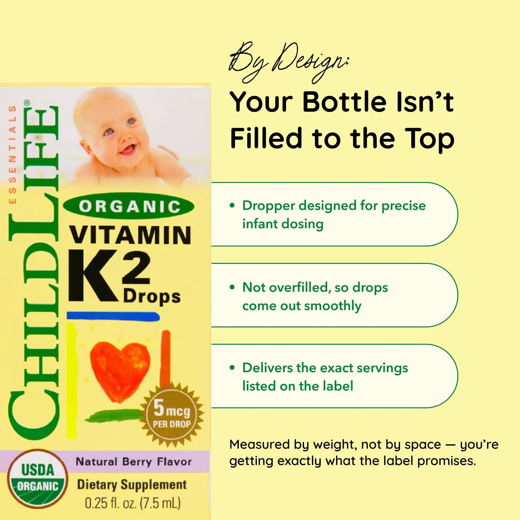 CHILDLIFE Essentials Organic Vitamin K2 Drops - Infant Toddler Baby Vitamin K, K2 Supplement, Vitamin K2 MK7, Liquid K2, Vitamin K Drops CHILDLIFE ESSENTIALS buy supplements canada