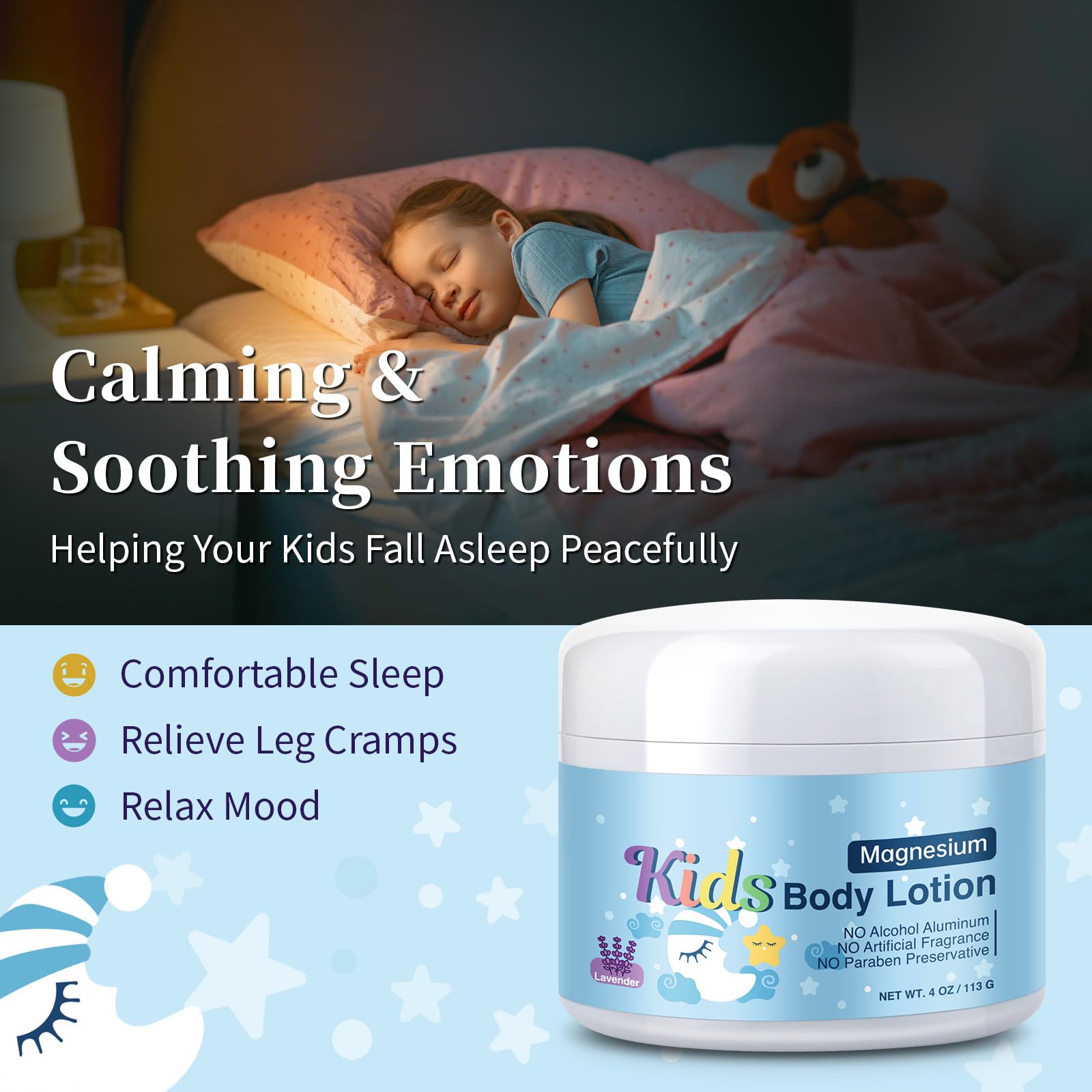 RodPere Magnesium Lotion for Kids & Babies, Bedtime Magnesium Cream for Sleep, Leg Cramps, Lavender Calming Magnesium Oil Lotion for Bone & Muscle Relaxation, Apply to Feet, Legs, Body, 4 OZ. RodPere buy supplements canada