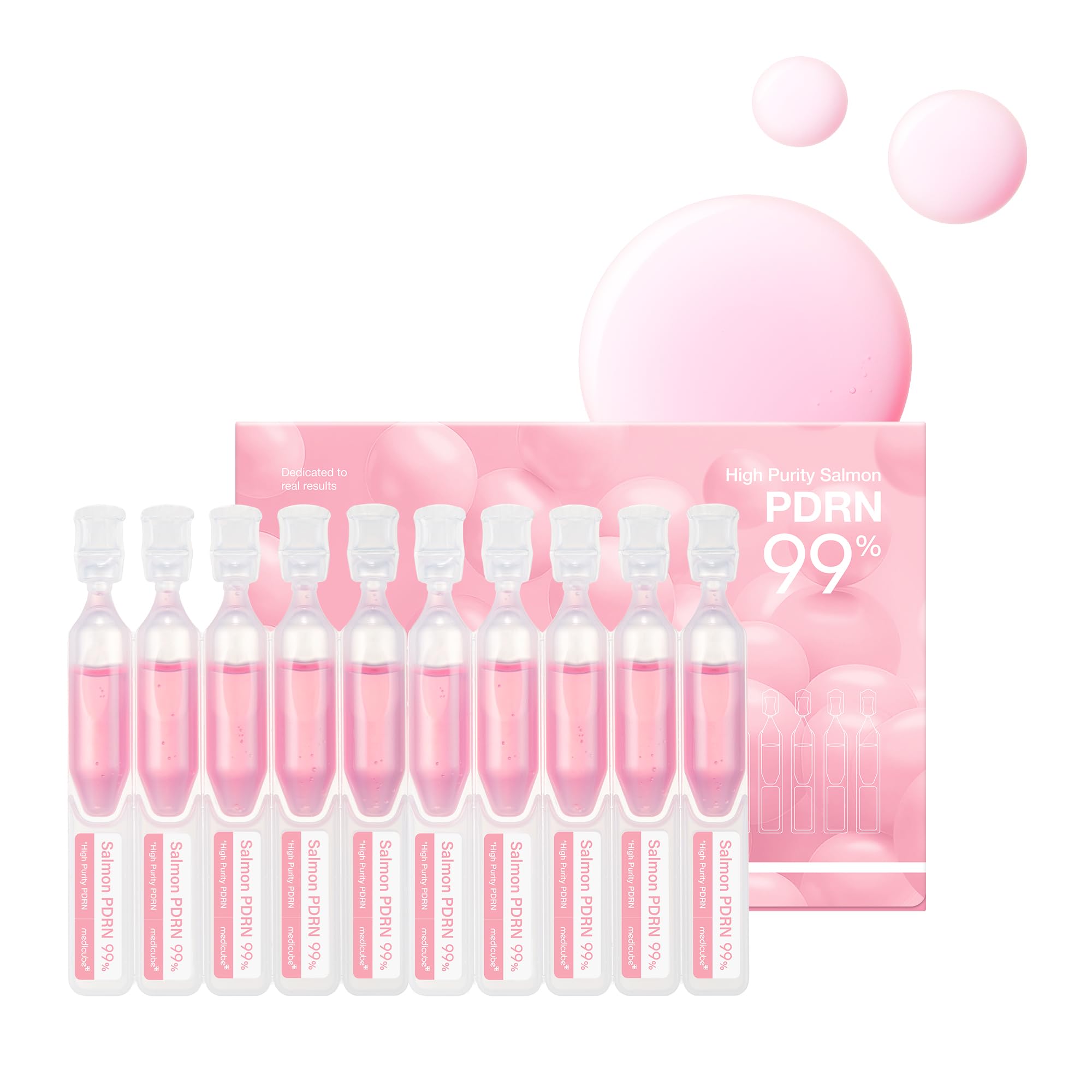 medicube Salmon DNA PDRN Pink One Day Serum | 99% Salmon DNA PDRN Intensive Ampoule, Collagen, Glutathione medicube buy supplements canada