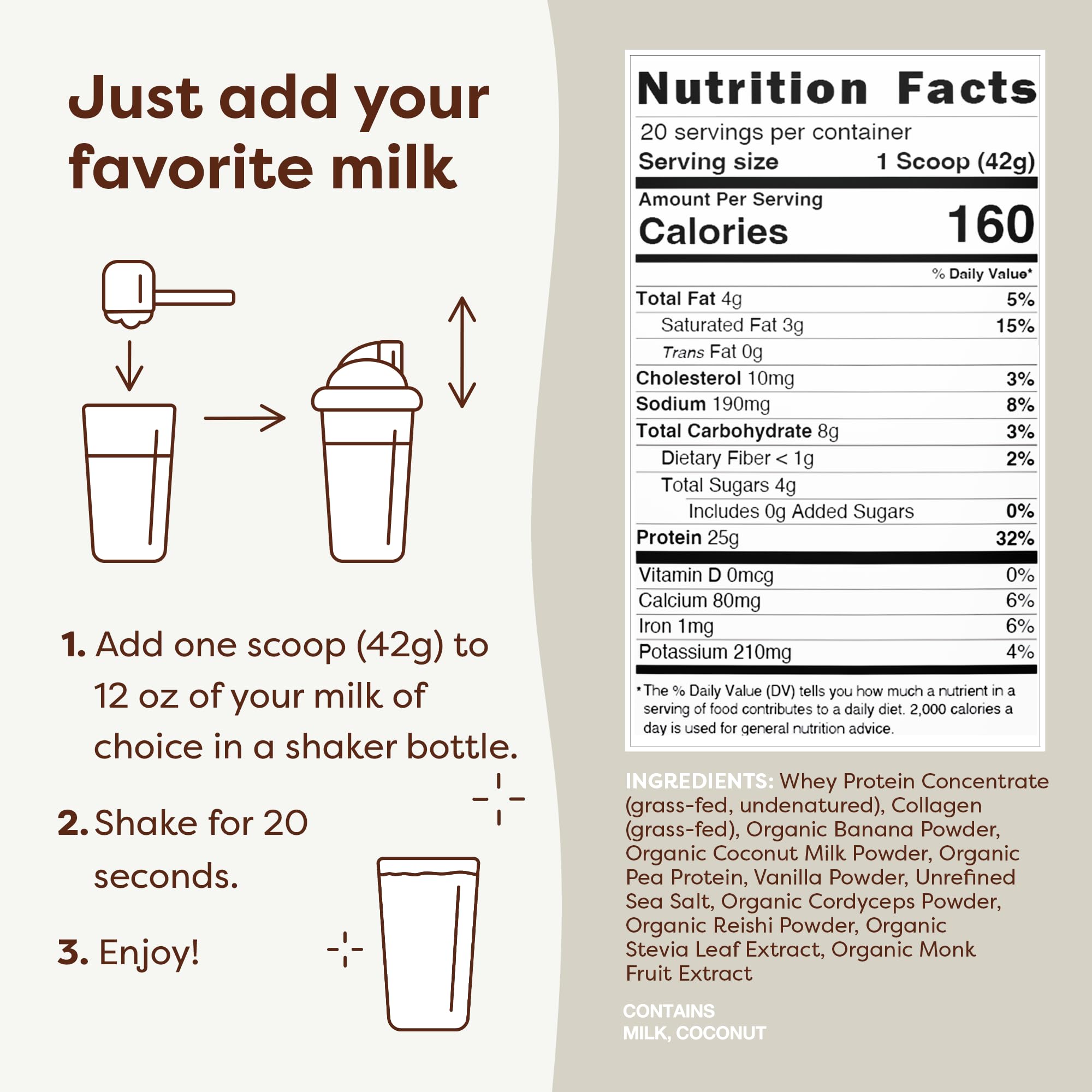 FlavCity Protein Powder Smoothie, Vanilla - 100% Grass-Fed Whey Protein FlavCity buy supplements canada