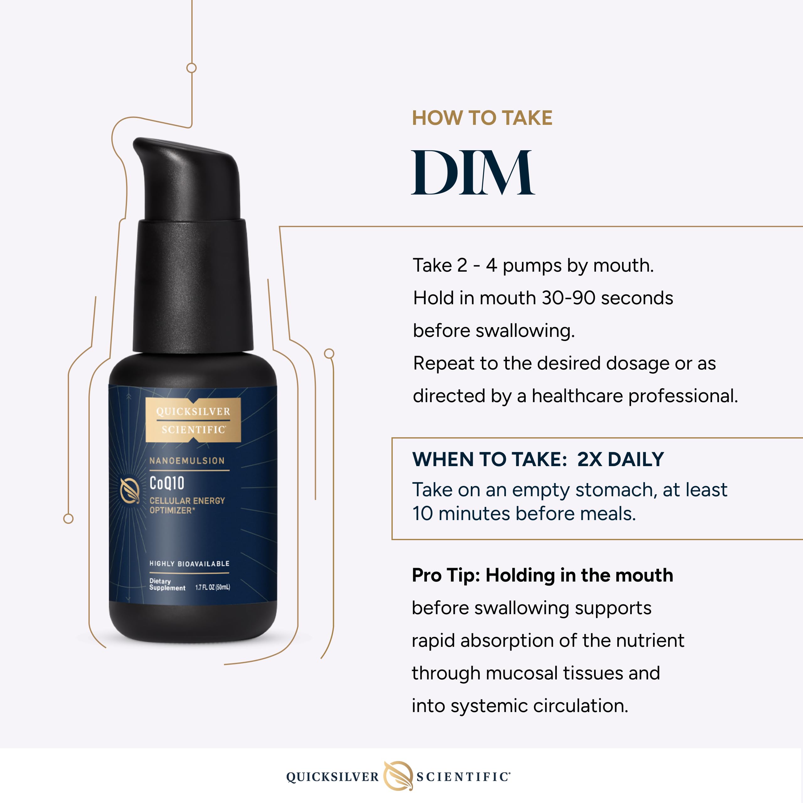 Quicksilver Scientific Nanoemulsified DIM - Liposomal DIM Supplement to Support Healthy Hormone Balance for Women & Men - Soy-Free Detox & Immune Support (1.7oz / 50ml) Quicksilver Scientific buy supplements canada