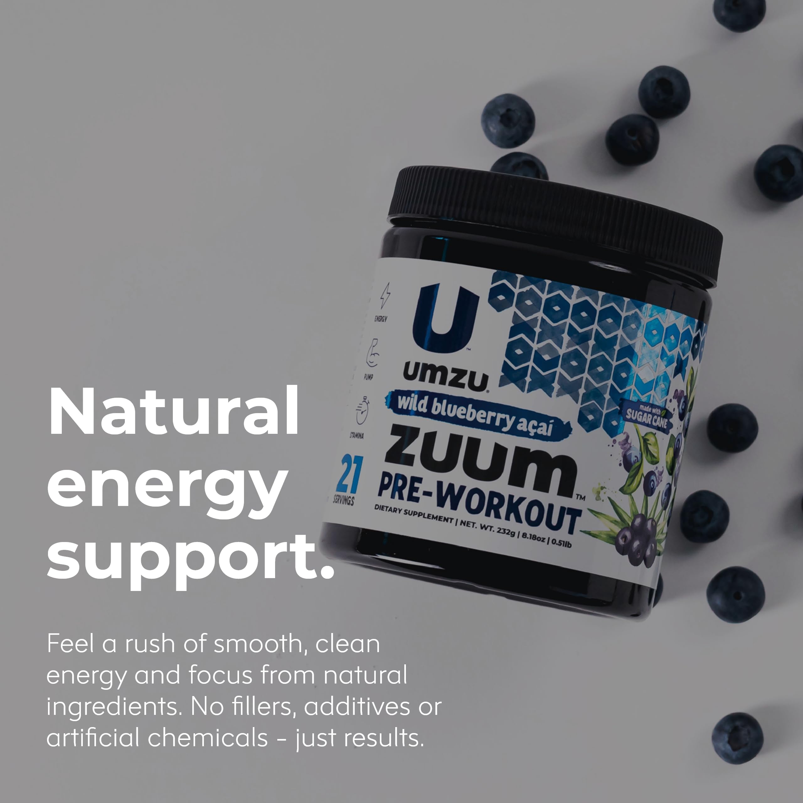 UMZU Zuum Pre-Workout Wild Blueberry Acai UMZU buy supplements canada