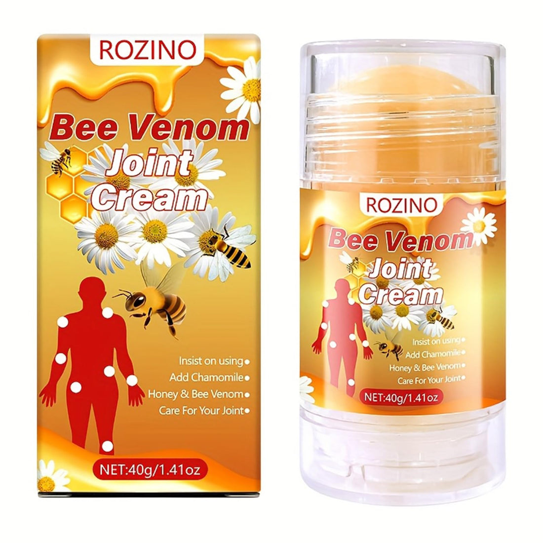 Bee Venom Joint Cream – Advanced Joint Support Cream with Honey & Chamomile, Soothing Formula for Aches & Stiffness in Knees, Hands, Back, Natural Relief Cream for Daily Joint Care (Bee venom) Generic buy supplements canada