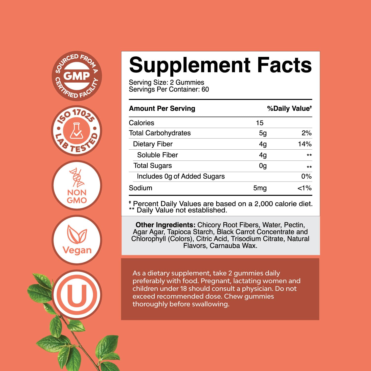 Sugar Free Fiber Gummies for Adults - High Fiber Supplement Gummies Vitamins for Adults Natures Craft buy supplements canada
