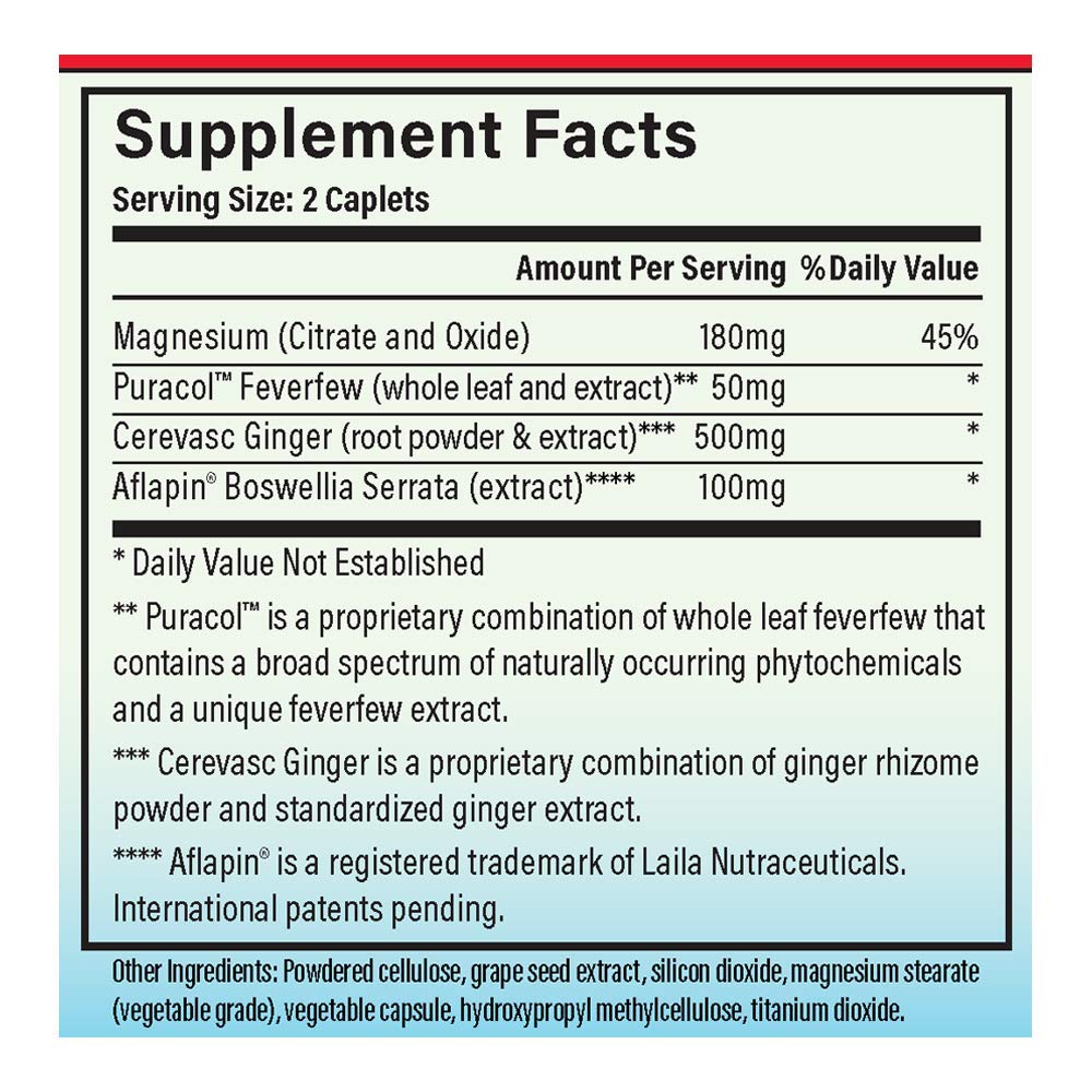 MigreLief-Now Fast-Acting Formula, As-Needed Nutritional Support for Migraine and Headache Sufferers - 60 Vegetarian Capsules MigreLief buy supplements canada