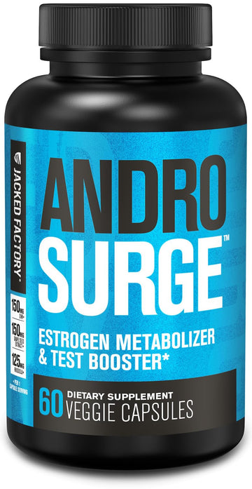 Jacked Factory Androsurge Estrogen Blocker for Men - Natural Testosterone Booster for Men & Estrogen Metabolizer with Tongkat Ali, DIM, Long Jack & More Jacked Factory buy supplements canada