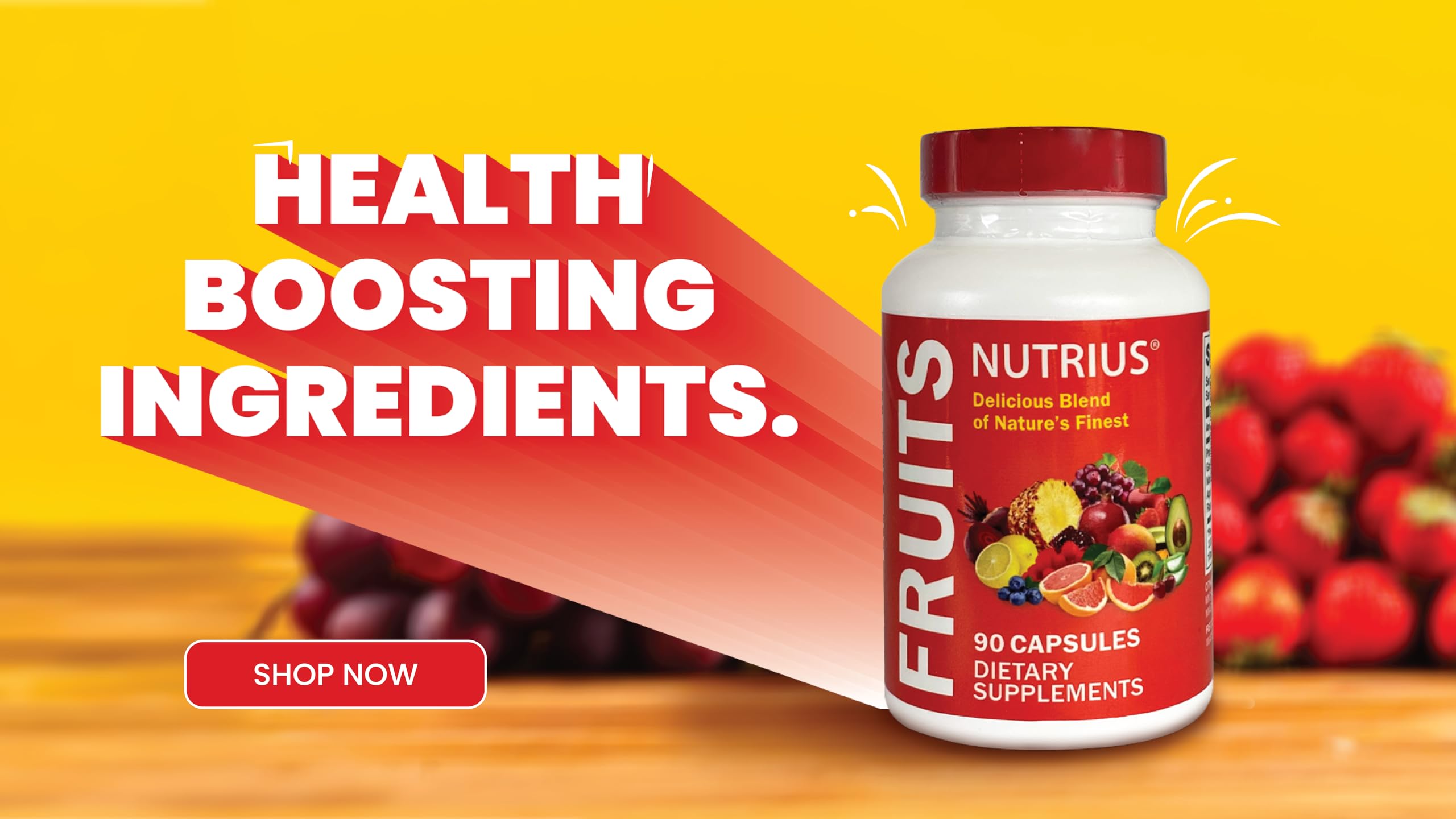 Nutrius Fruits Delicious Blend of Nature's Finest - 90 Capsules Dietary Supplements Nutrius buy supplements canada