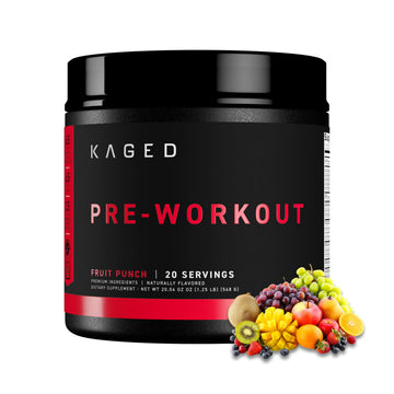Kaged Stimulant Free Pre Workout Powder | Fruit Punch | Pre-Kaged | Formulated with Creatine, Beta Alanine | No Jitters | 20 Servings Kaged buy supplements canada