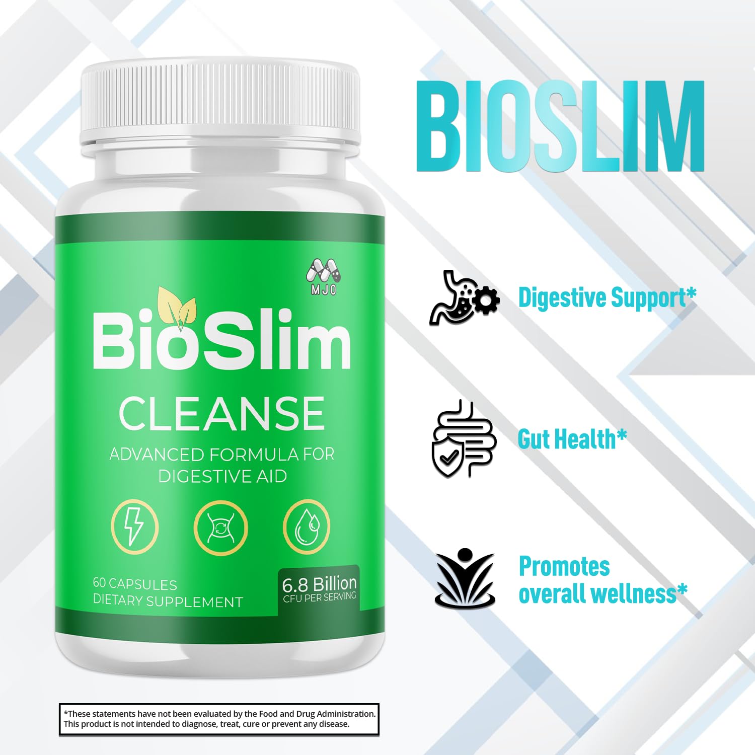 (3 Pack) Bioslim Cleanse Capsules, Official Bioslim Cleanse Supplement Pills with All Natural Ingredients, Advanced Active Health Lifestyle Formula with Premium Vitamins for Women & Men (180 Capsules) MJO buy supplements canada