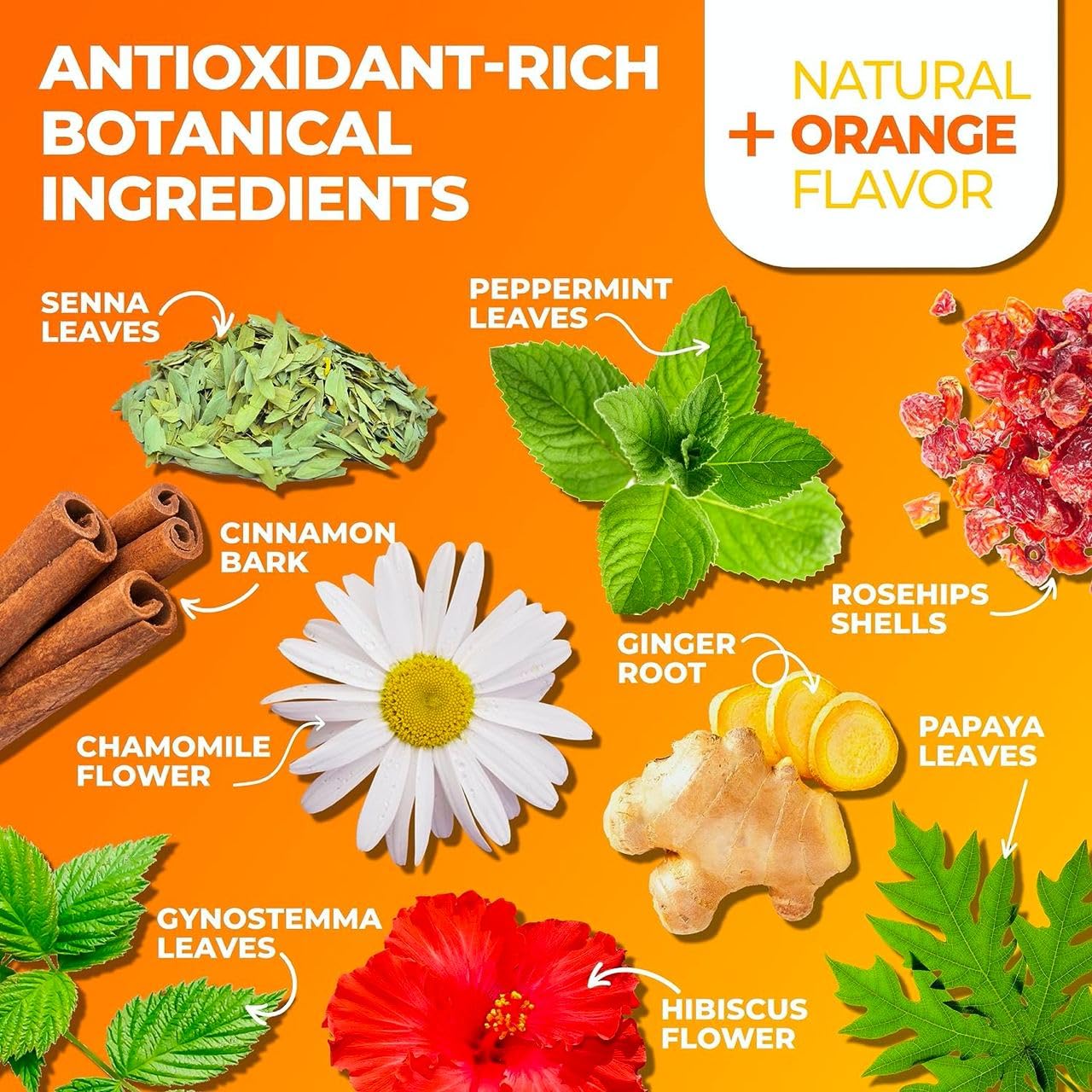 Detox Tea Caffeine Free, Herbal Tea with Chamomile, Hibiscus Tea and Ginger Root Total Tea buy supplements canada
