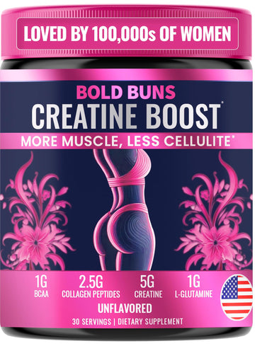 Bold Buns Creatine for Women – Booty Builder Supplement with Collagen & BCAA – Supports Muscle Development, Post-Workout Recovery, Skin Elasticity Bold Buns buy supplements canada