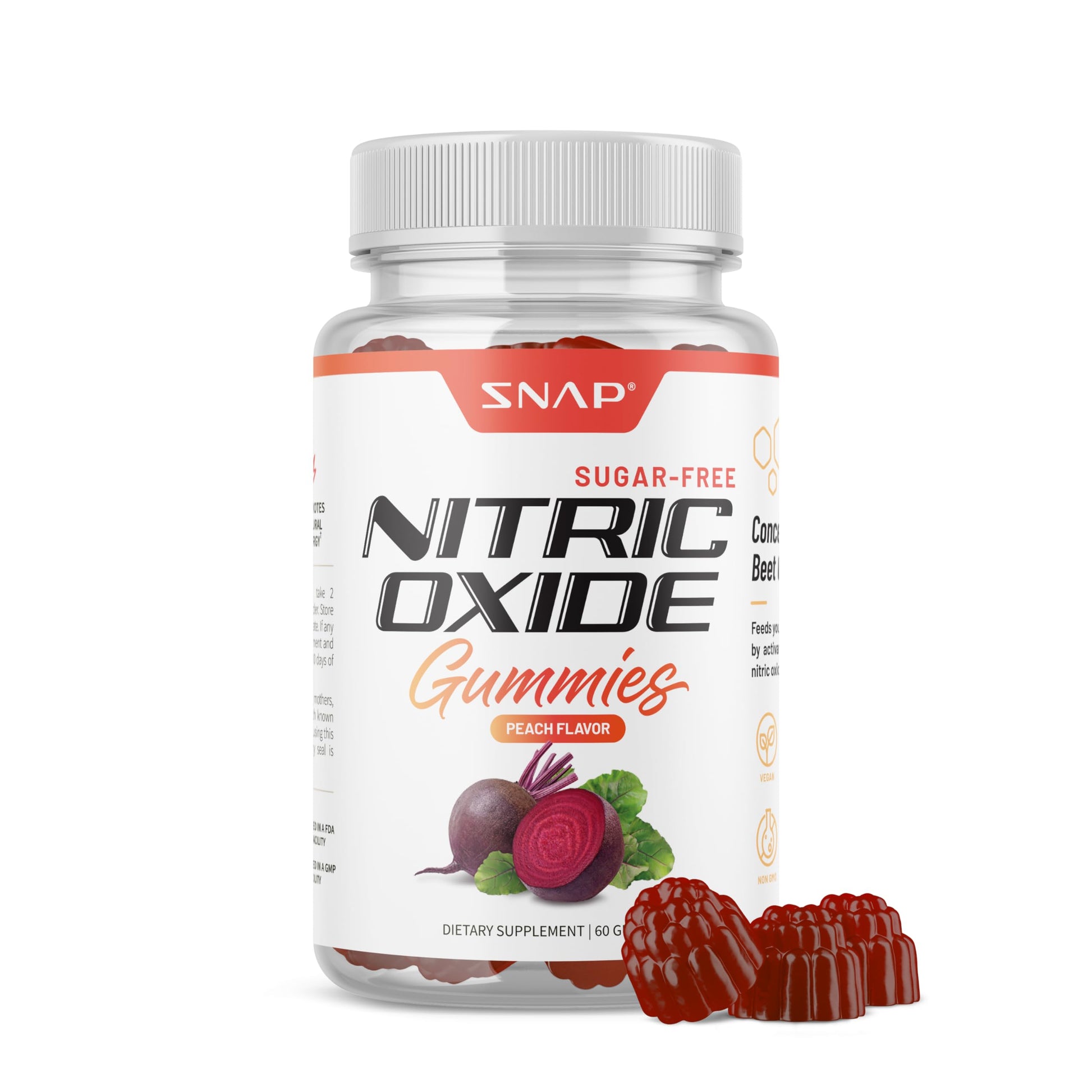 Snap Supplements Nitric Oxide Beet Root Gummies - Support Healthy Blood Circulation Snap Supplements buy supplements canada