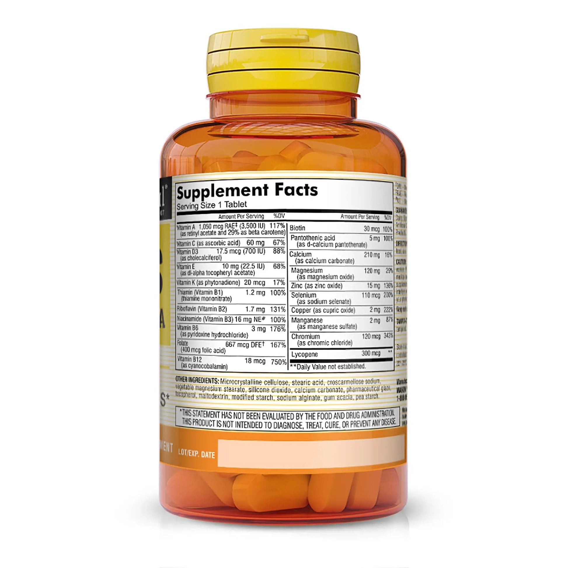 MASON NATURAL, Mens Daily Formula Equivalent to One a Day Mens Brand Tablets - 100 ea MASON NATURAL buy supplements canada