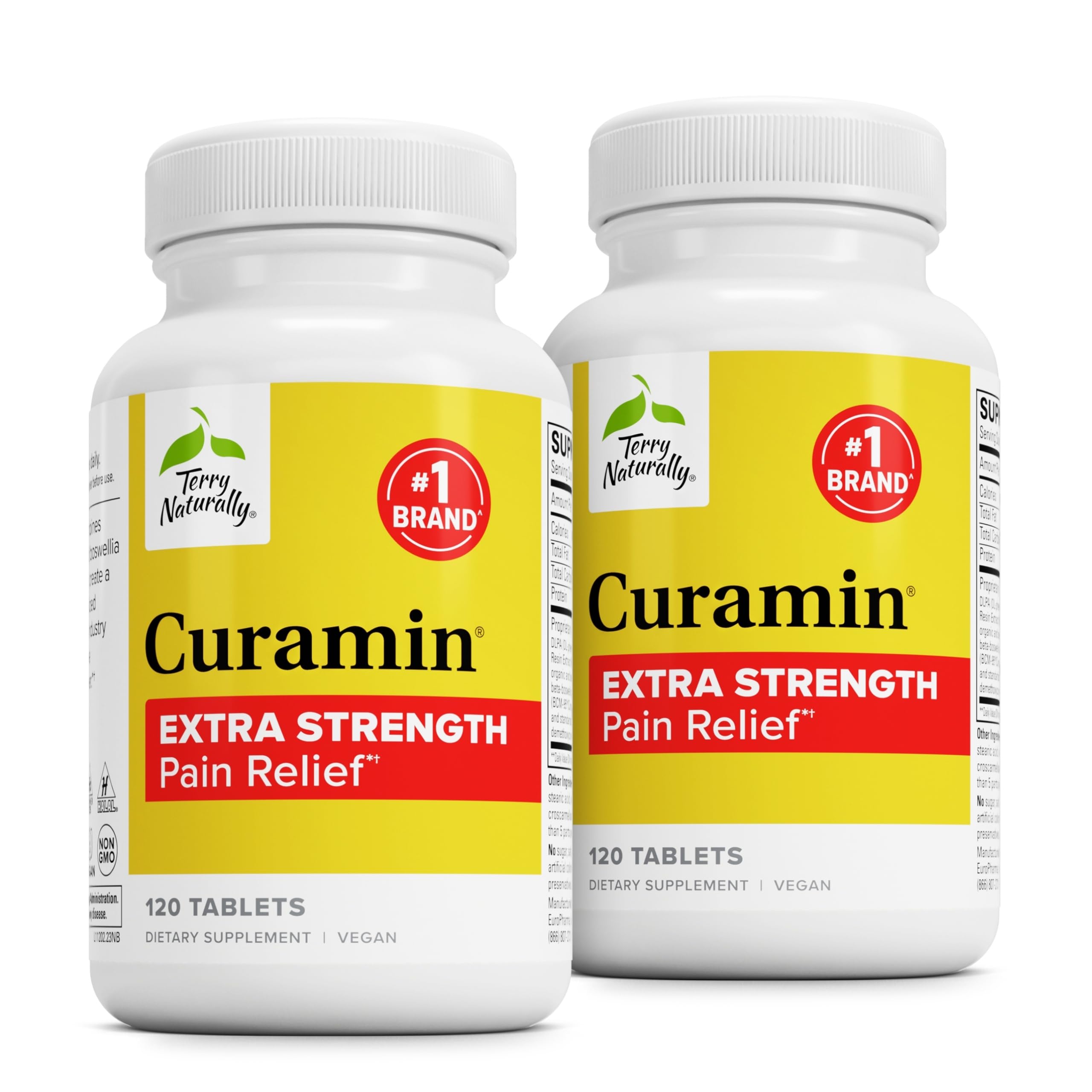 Terry Naturally Curamin Extra Strength - Curcumin & Boswellia for Healthy Circulation Support - Turmeric Supplement to Aid Joints, Muscle Health & Endorphin Production - 120 Tablets (Pack of 2) Terry Naturally buy supplements canada