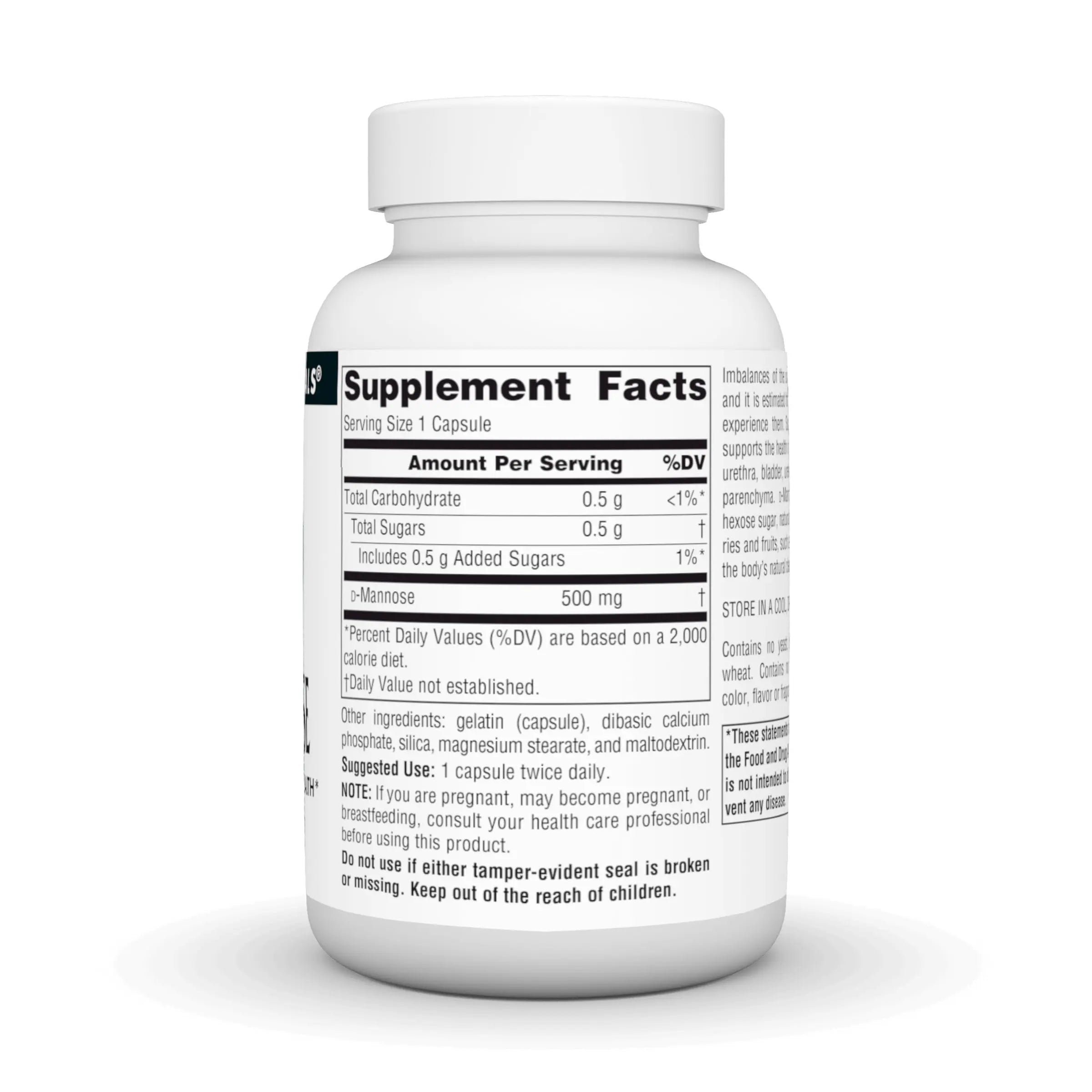 Source Naturals D-Mannose, Potent Urinary Tract & Bladder Health Support*, 500mg - 60 Capsules Source Naturals buy supplements canada