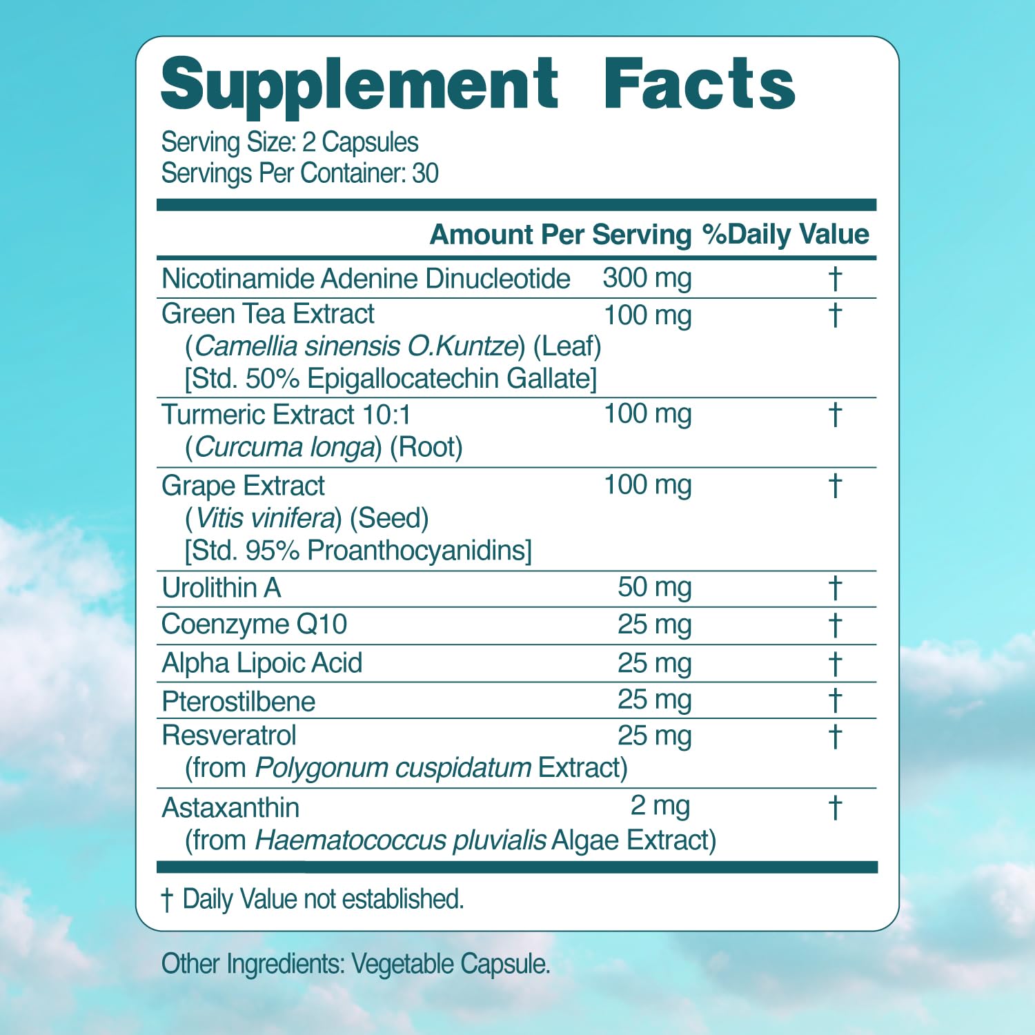 NAD+ Elite Complex – Direct NAD+ 300 mg with Urolithin A, Resveratrol, CoQ10 & Antioxidant Blend – Cellular Energy, Mitochondrial Support & Healthy Aging – Vegan, Non-GMO, 60 Capsules (30 Servings) Simply Nature's Pledge buy supplements canada