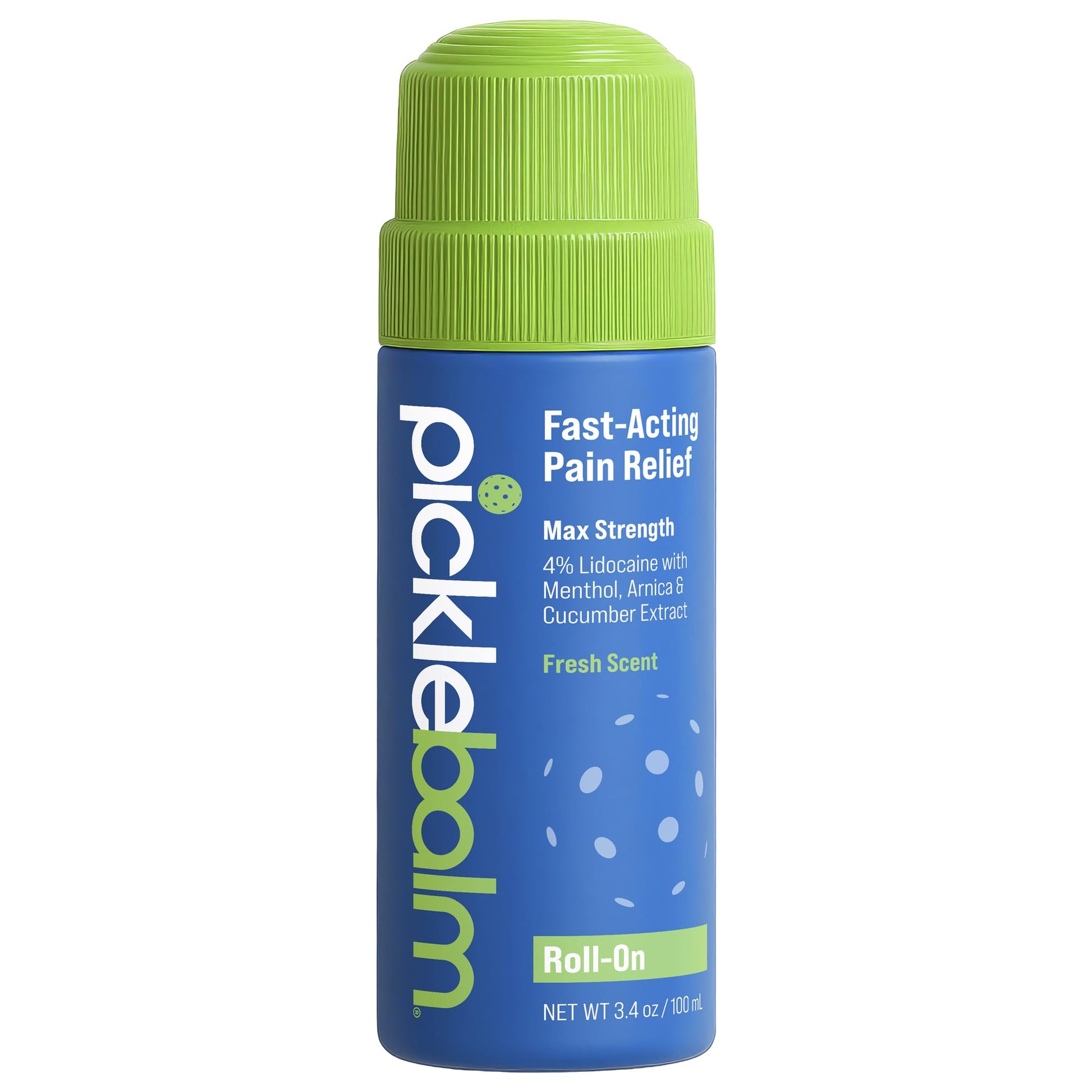 PickleBalm Pickleball In-Game Muscle Pain Relief Roll-On with 4% Lidocaine, Arnica, Menthol, Cucumber Seed Extract for Shoulders, Knees, Wrists, and More, 3.4oz Roll-On Applicator PickleBalm buy supplements canada