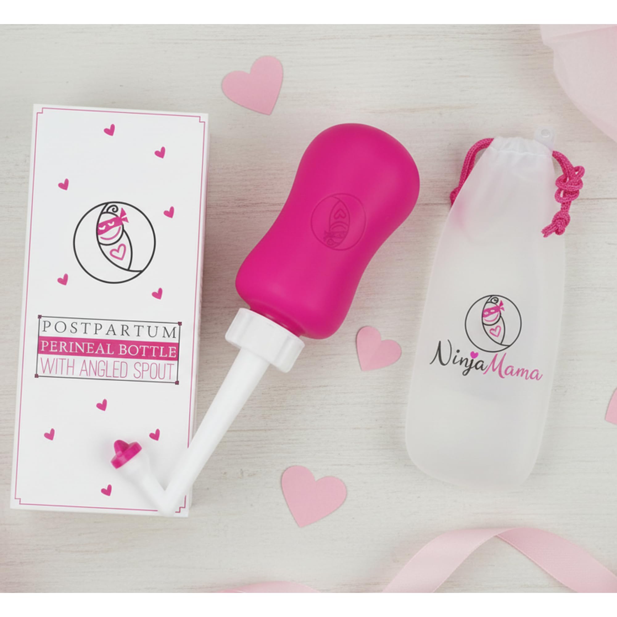 Ninja Mama Peri Bottle for Postpartum Care Post Partum Essentials for Pain Relief, Tears & Hemorrhoids After Birth Portable Perineal Bottle with Angled Spout Labor & Delivery Hospital Bag. (355ml) Ninja Mama buy supplements canada