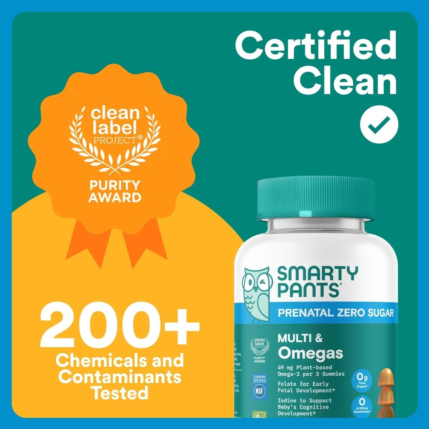 SmartyPants Zero Sugar Prenatal Multivitamin Gummies: Choline, Methylfolate, Omega 3 (ALA), Vitamin D3, C, Vitamin B12, B6, A, K, Zinc, Biotin SmartyPants buy supplements canada
