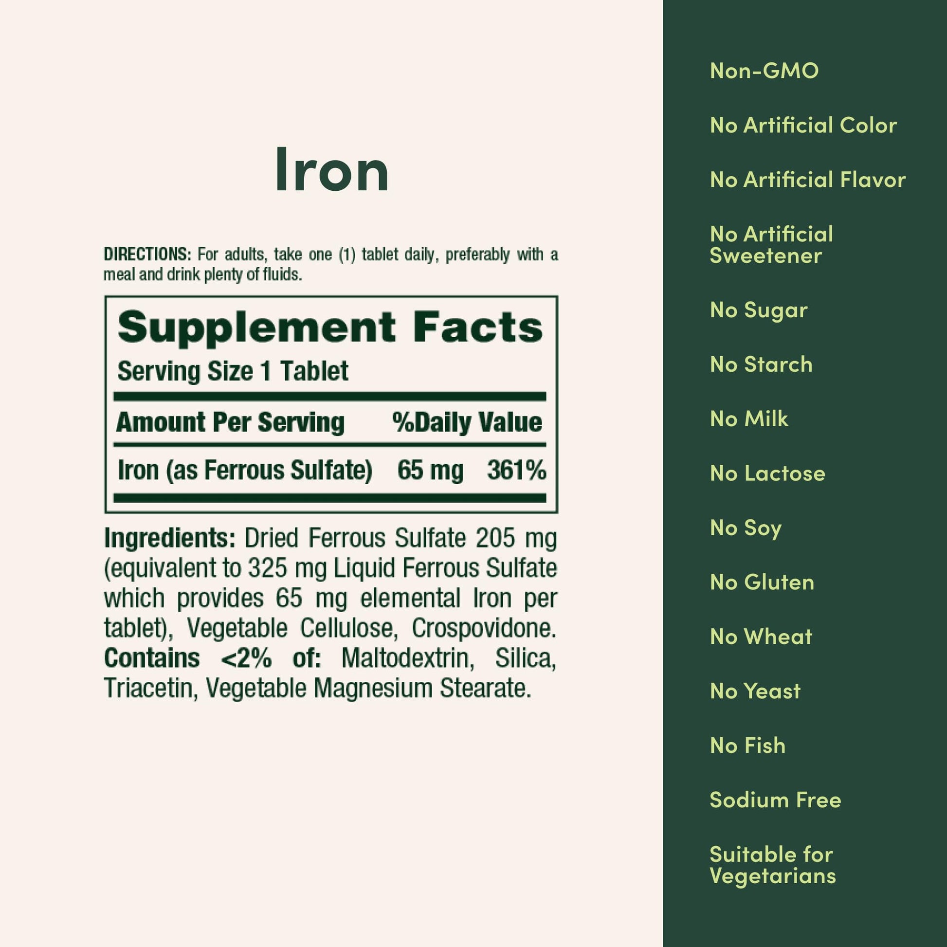 Nature’s Bounty Iron 65mg, 325 mg Ferrous Sulfate, Cellular Energy Support, Promotes Normal Red Blood Cell Production Nature's Bounty buy supplements canada