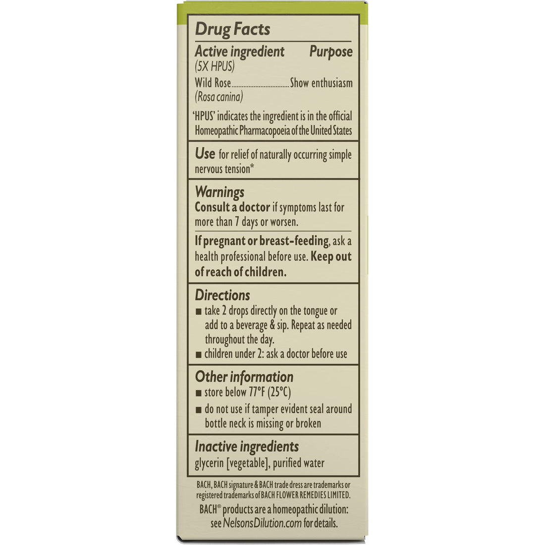 Bach Original Flower Remedies, Wild Rose for Enthusiasm (Non-Alcohol Formula), Natural Homeopathic Bach buy supplements canada