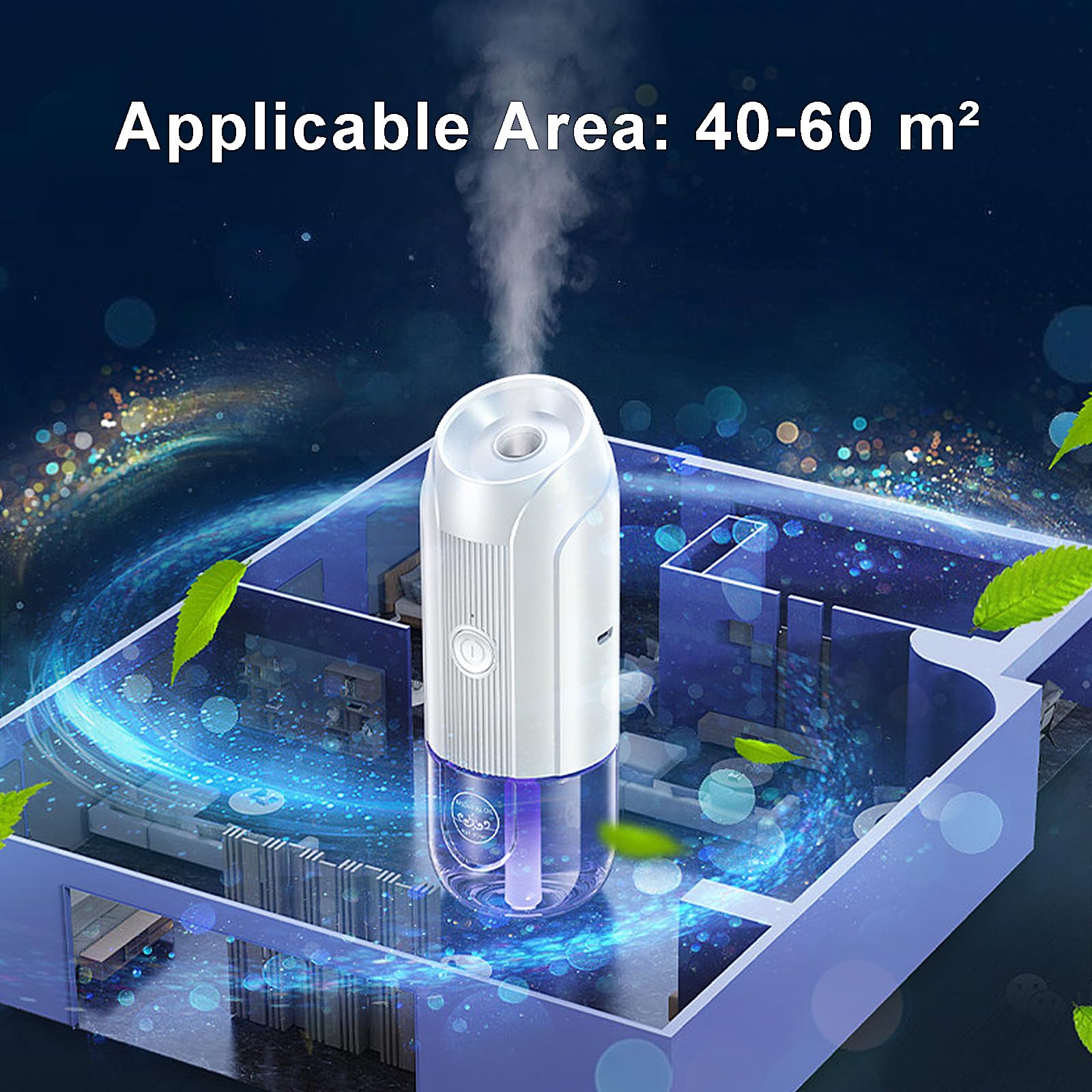 Mini Essential Oil Diffuser, Ultrasonic Mist Air Fresheners for Home with 80 ml Lavender Essential Oils DIUFJAG buy supplements canada