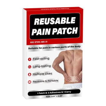 XAYIUIYAX Menthol Pain Patches, Cooling Pain Relief for Sore Muscle Relief - Includes 3 Adhesives, 1 Patch & 1 Carry Case - Relief Back, Shoulder & More - 3.03" × 6.30"-0317 XAYIUIYAX buy supplements canada