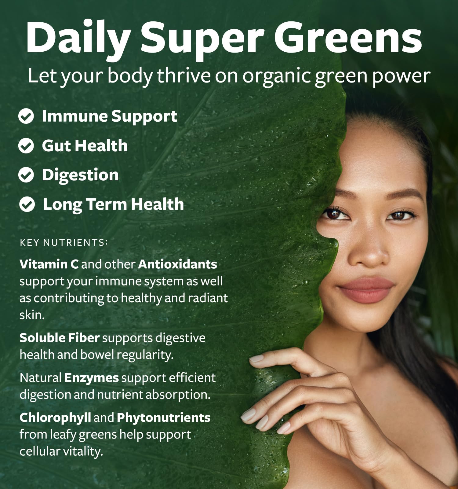 USDA Organic Super Greens Supplement - Organic Greens Fruits and Vegetable Supplement for Adults with 28 Superfood Complex with Superfruits Roots Herbs & More - Vegan & Non-GMO (Up to 1 Month Supply) Healths Harmony buy supplements canada