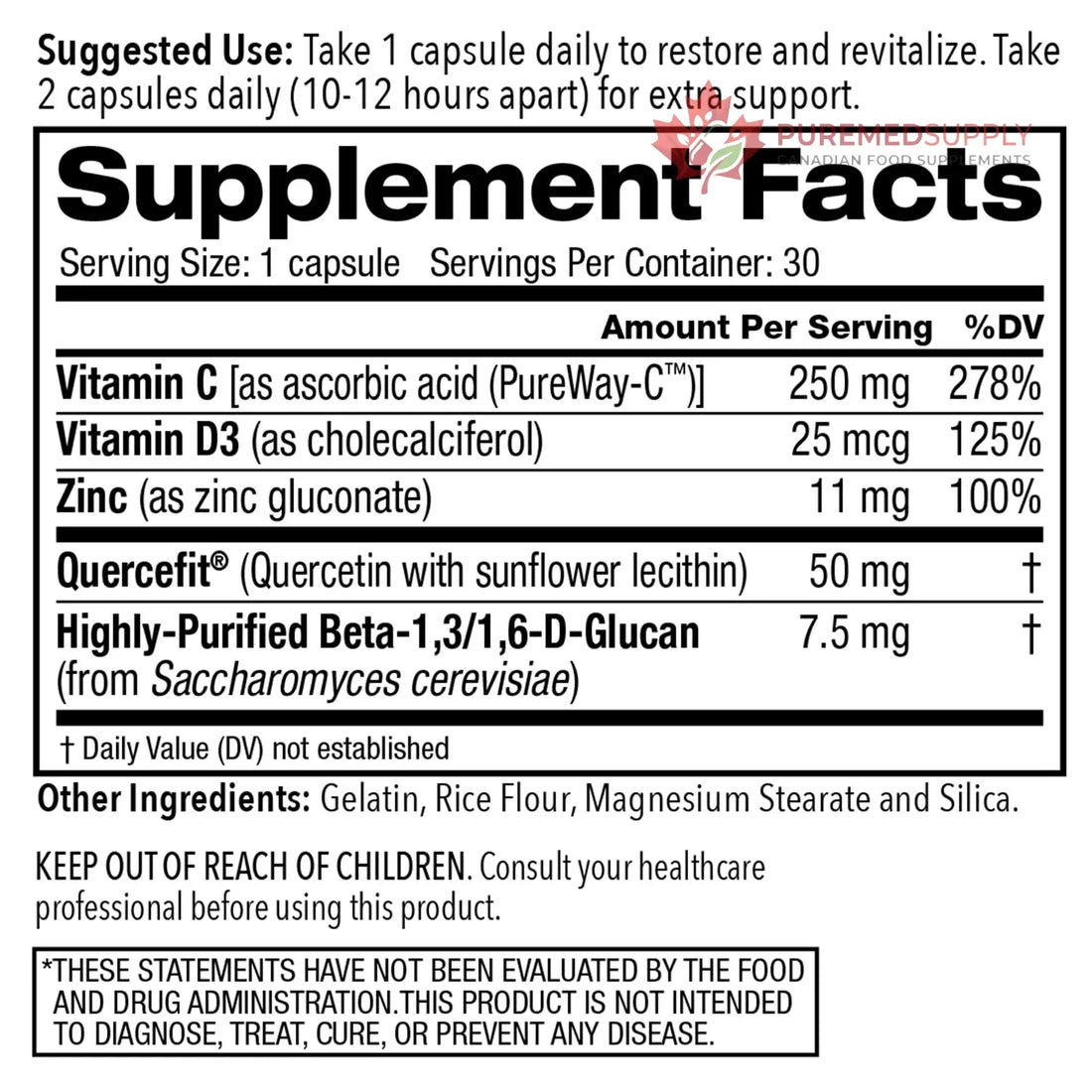 Juvenon AgeRenew Beta Glucan Anti Aging Immunity Support Supplement, Beta Glucan with Zinc Quercetin for Immune Defense Boost Juvenon buy supplements canada