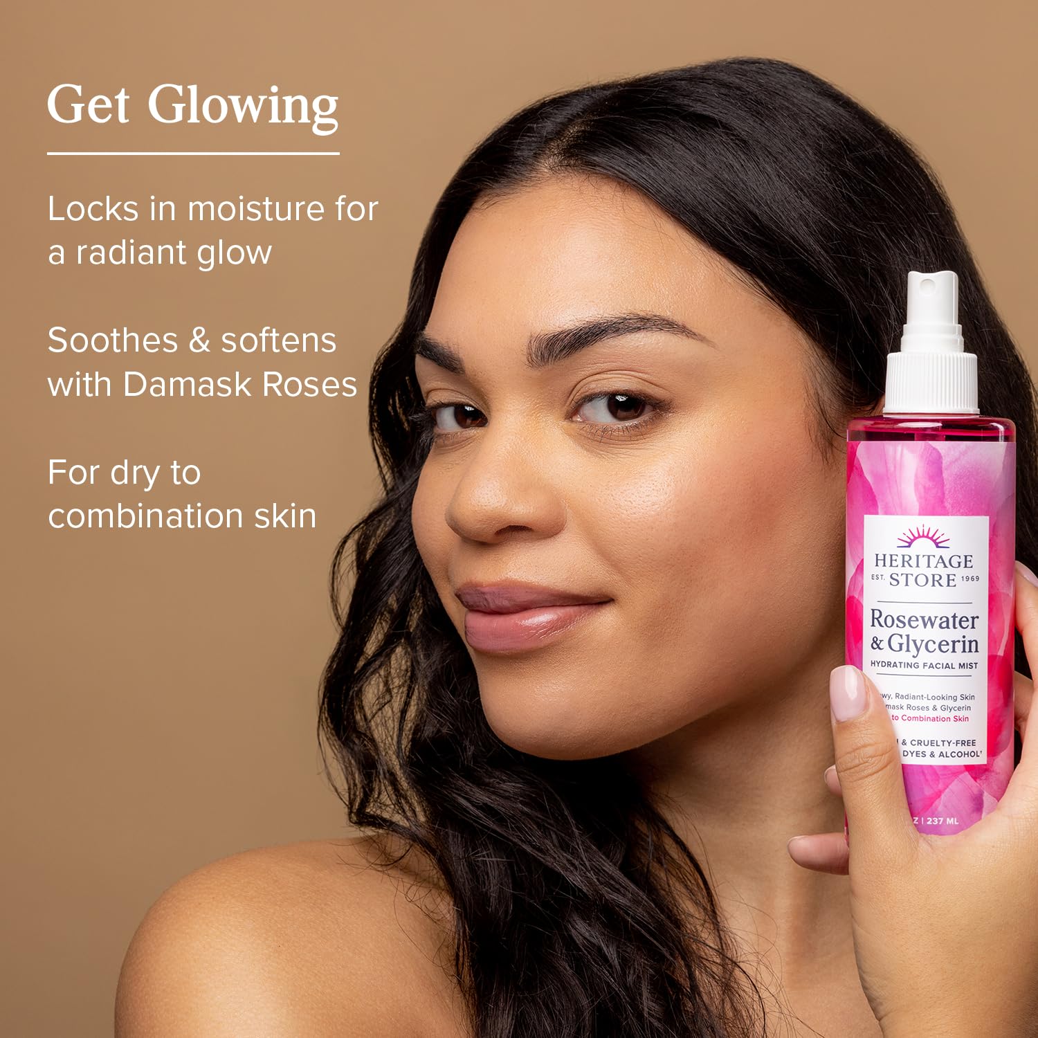 HERITAGE STORE Rosewater & Glycerin Hydrating Facial Mist - Dry Combination Skin Care HERITAGE STORE buy supplements canada