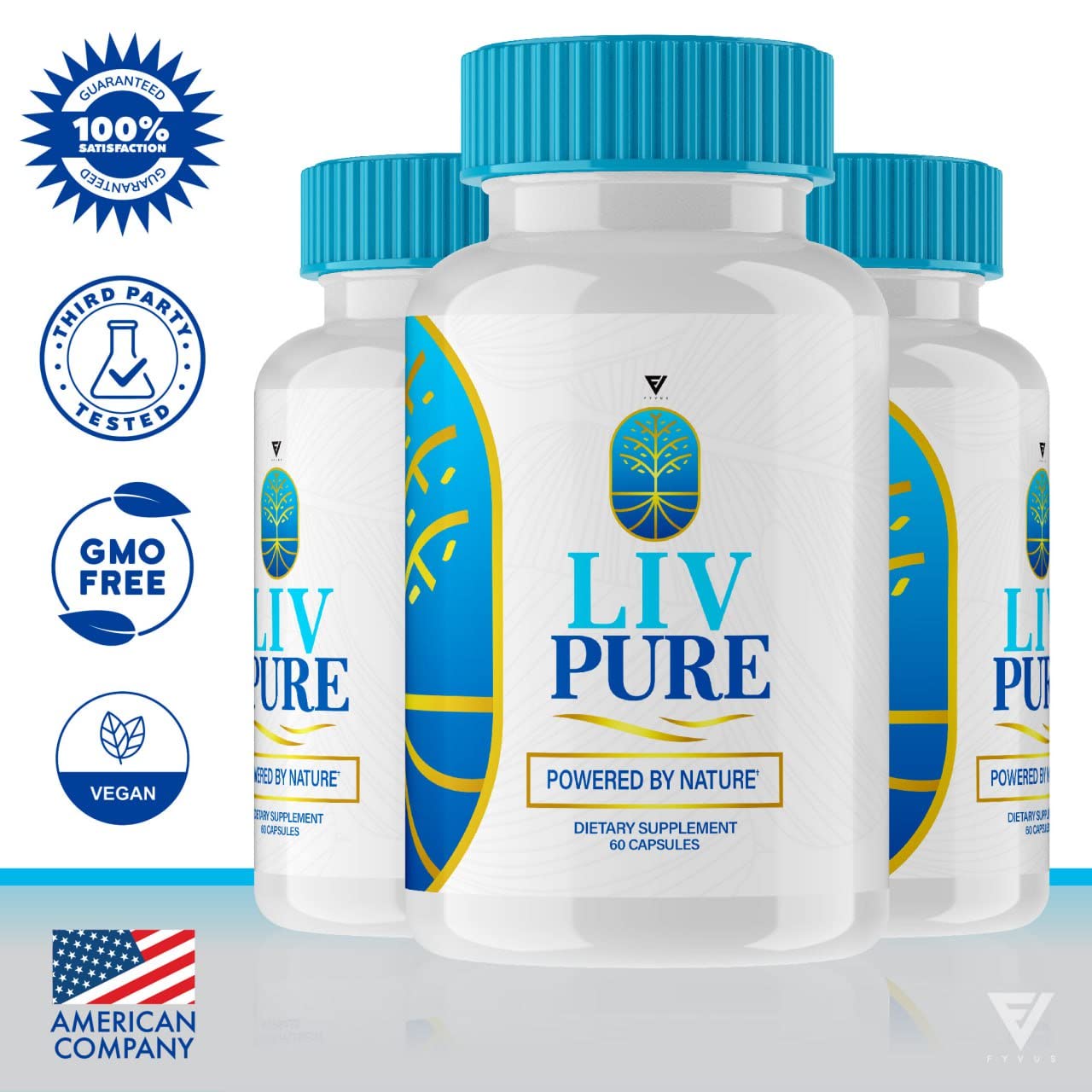 (3 Pack) Liv Pure Pills, Livpure Liver Detox Cleanse Management Capsules Advanced Formula Supplement Fyvus buy supplements canada