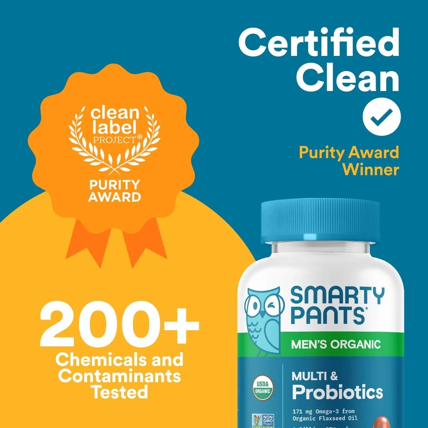 SmartyPants Multivitamin for Men, Organic Gummies: Probiotics, CoQ10, Methylfolate, Omega 3 (ALA), Vitamin D3, C, Vitamin B12 SmartyPants buy supplements canada