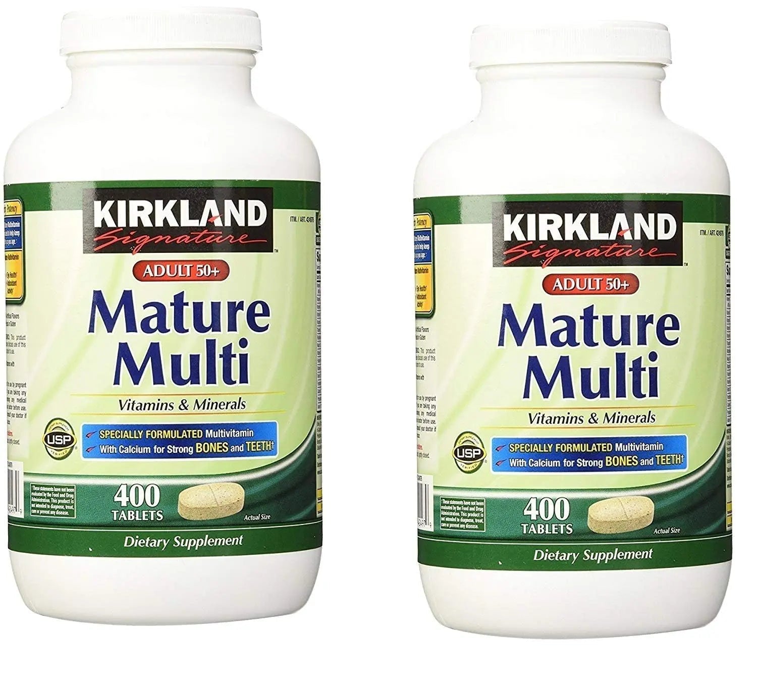 Kirkland Signature Adult 50+ Multi Vitamins & Minerals, 400 Tablets (2 Pack) KIRKLAND buy supplements canada